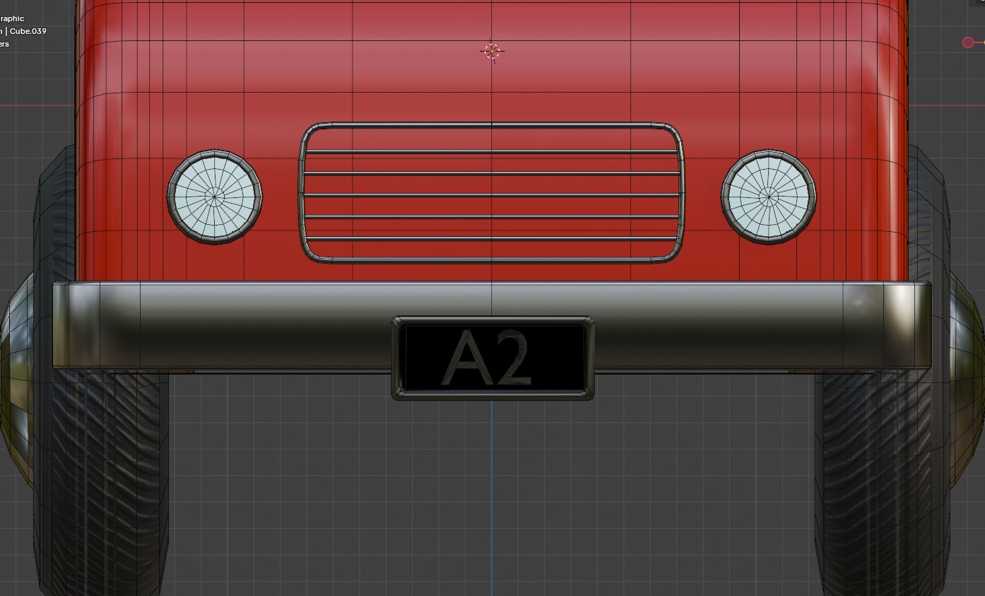 Cartoon Truck PBR and Rigged 3D model_6