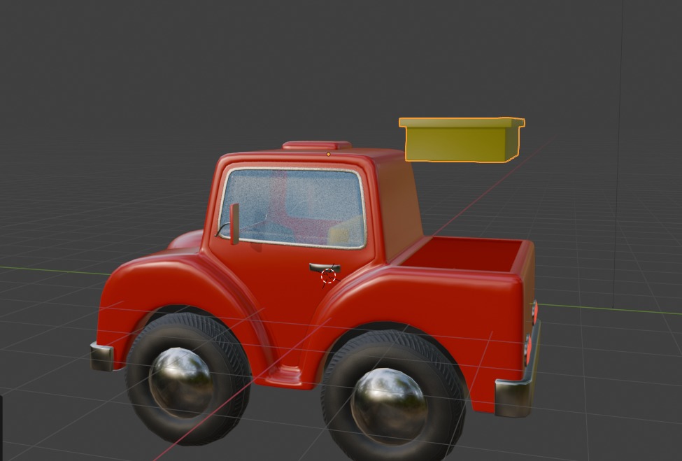 Cartoon Truck PBR and Rigged 3D model_8