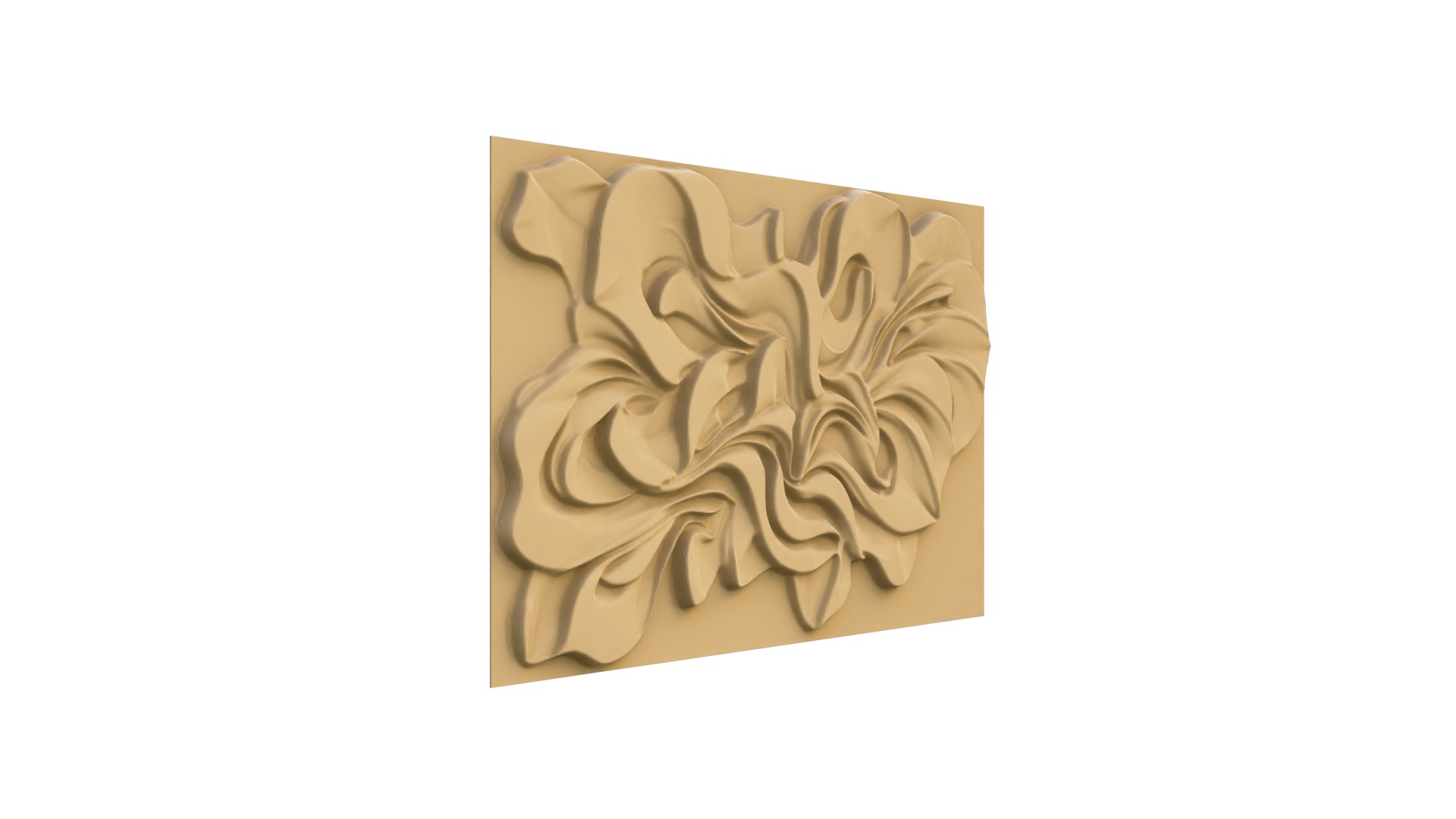 modern panel wall decor set wall relief mural CNC 80 3D model_9