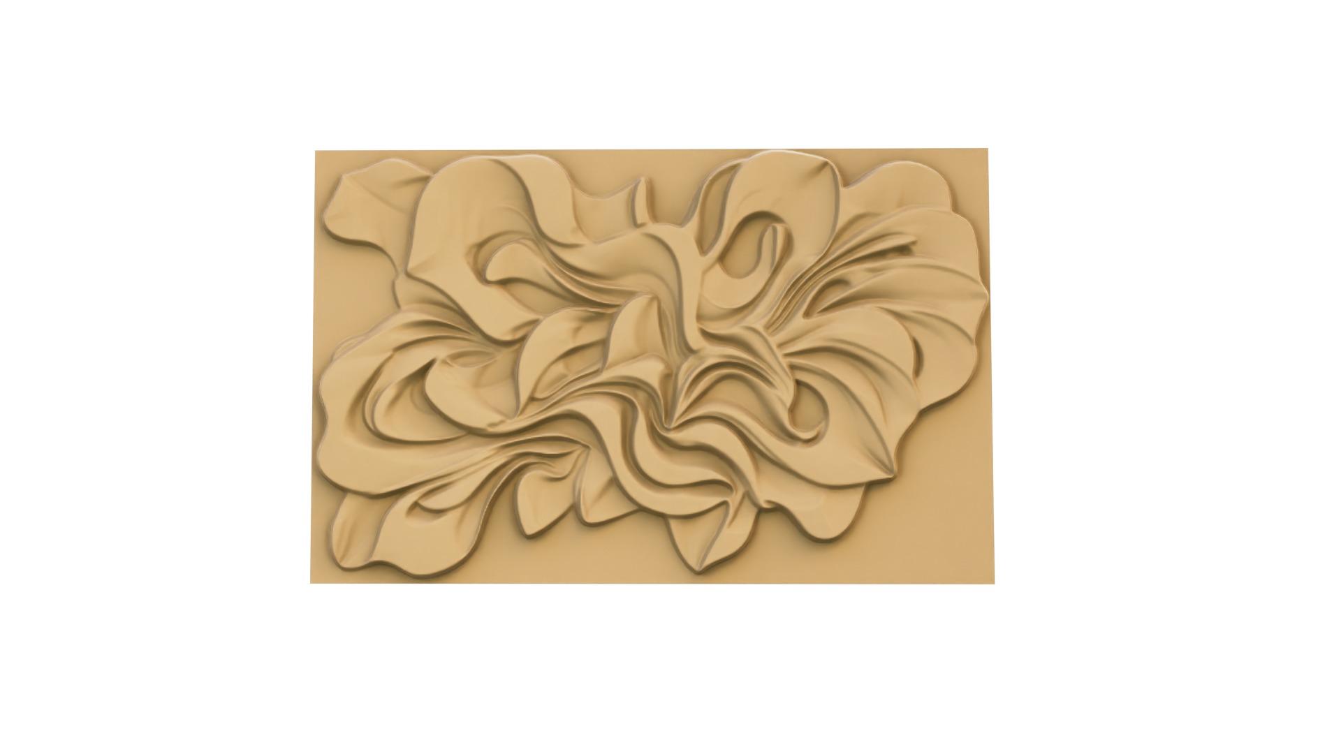 modern panel wall decor set wall relief mural CNC 80 3D model_1