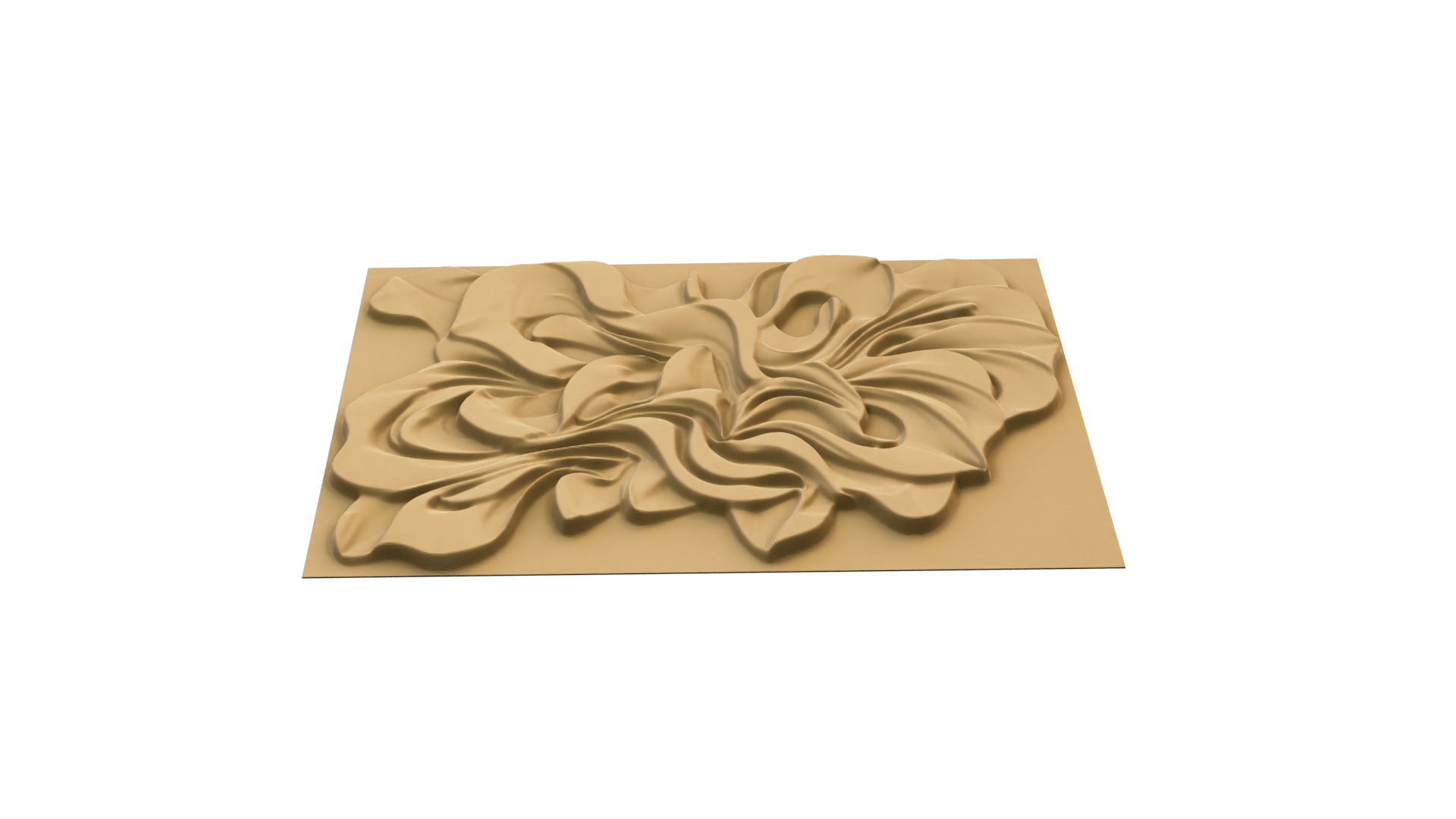 modern panel wall decor set wall relief mural CNC 80 3D model_5