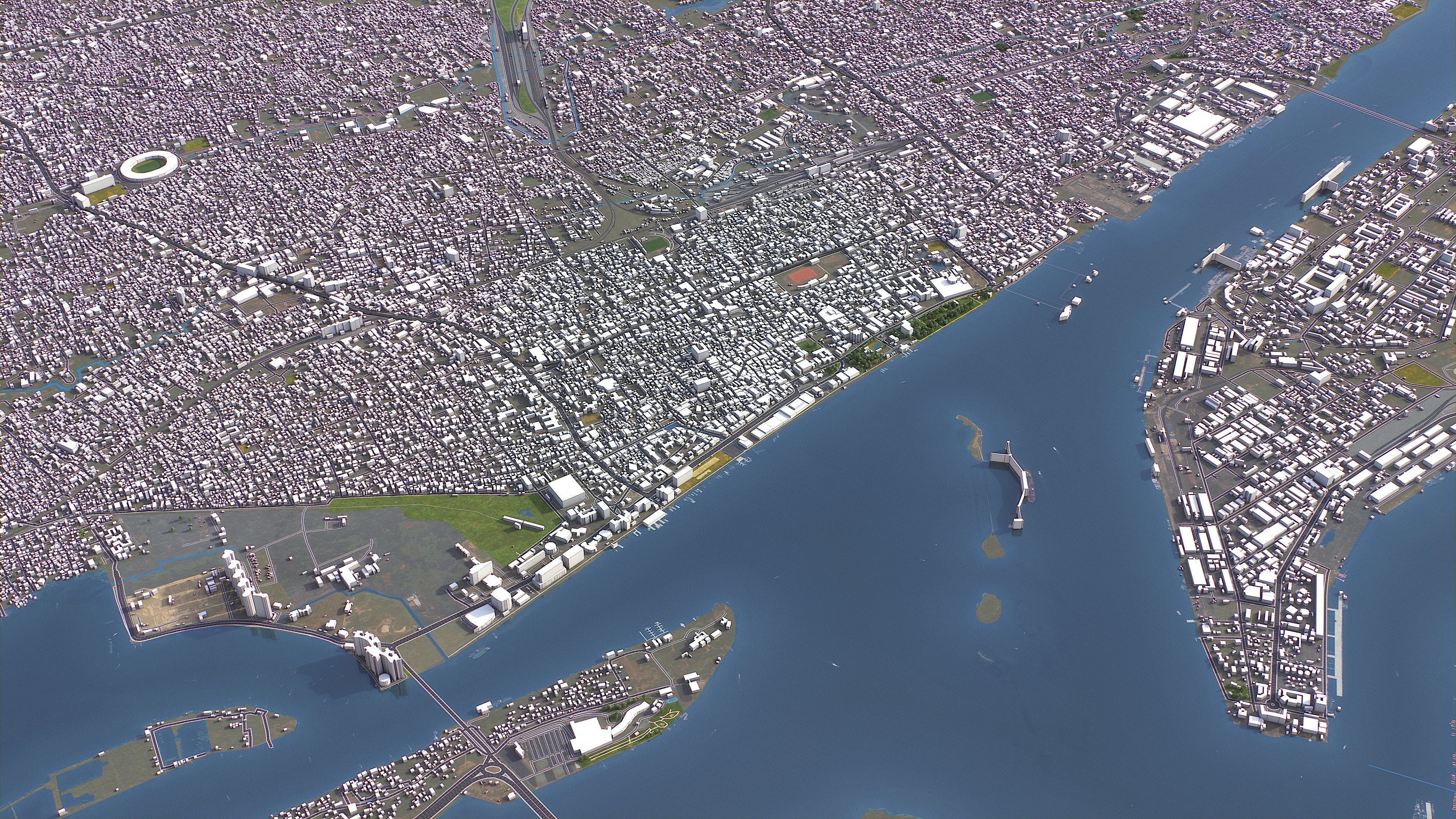 Kochi - 3D City Model Low-poly 3D model_14