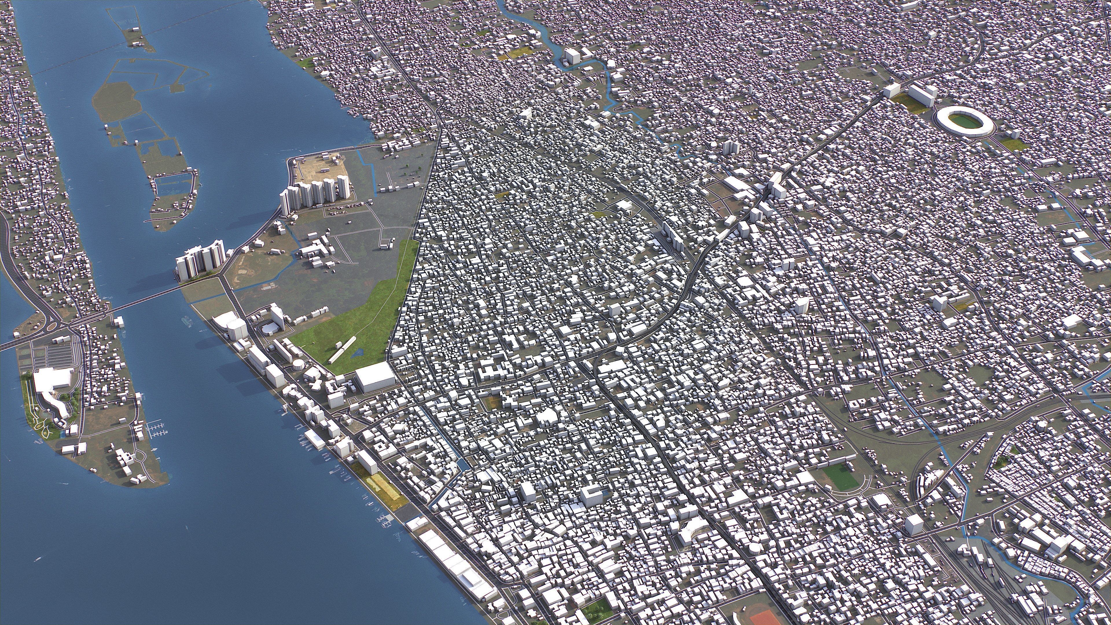 Kochi - 3D City Model Low-poly 3D model_13