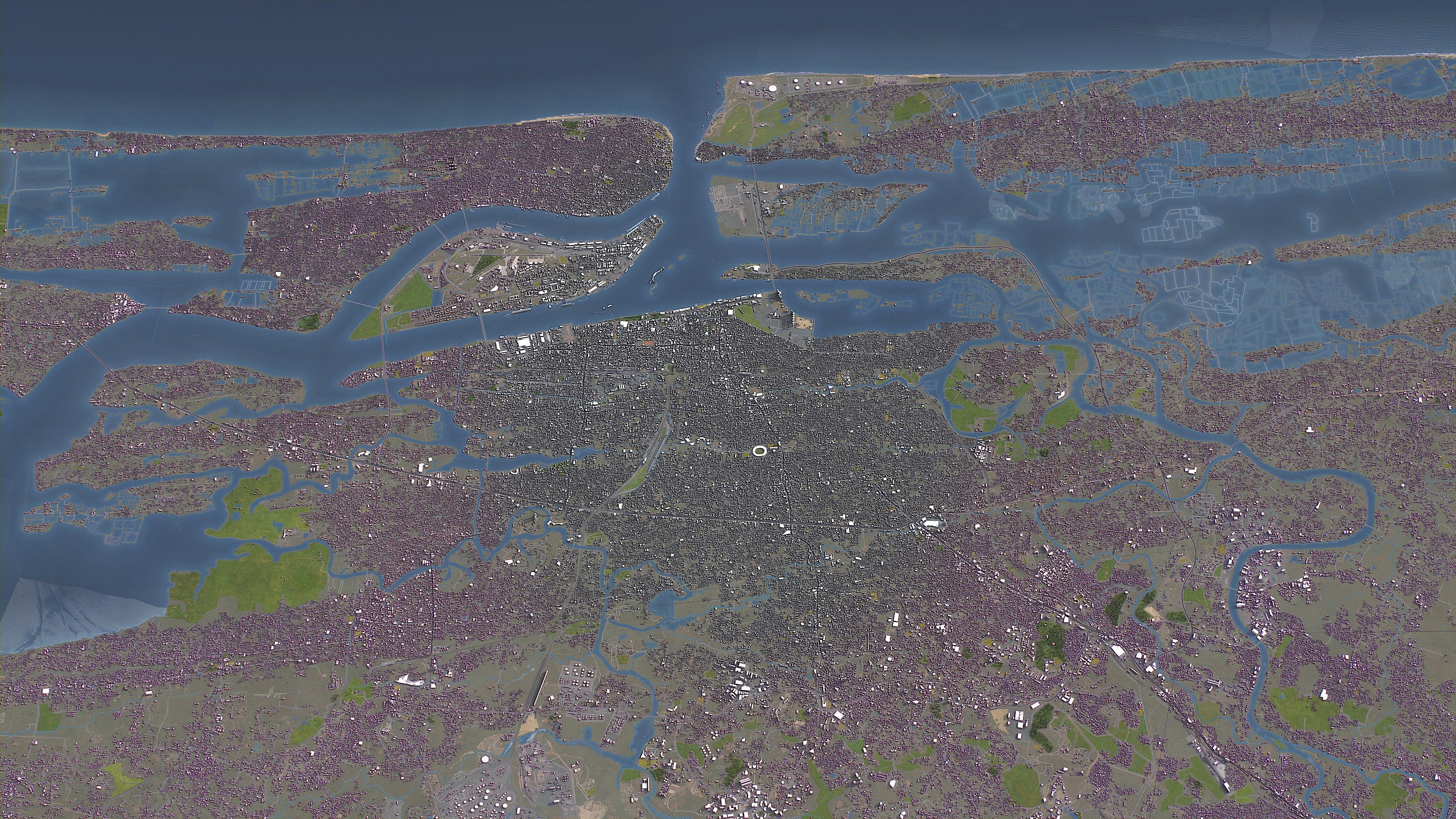 Kochi - 3D City Model Low-poly 3D model_11