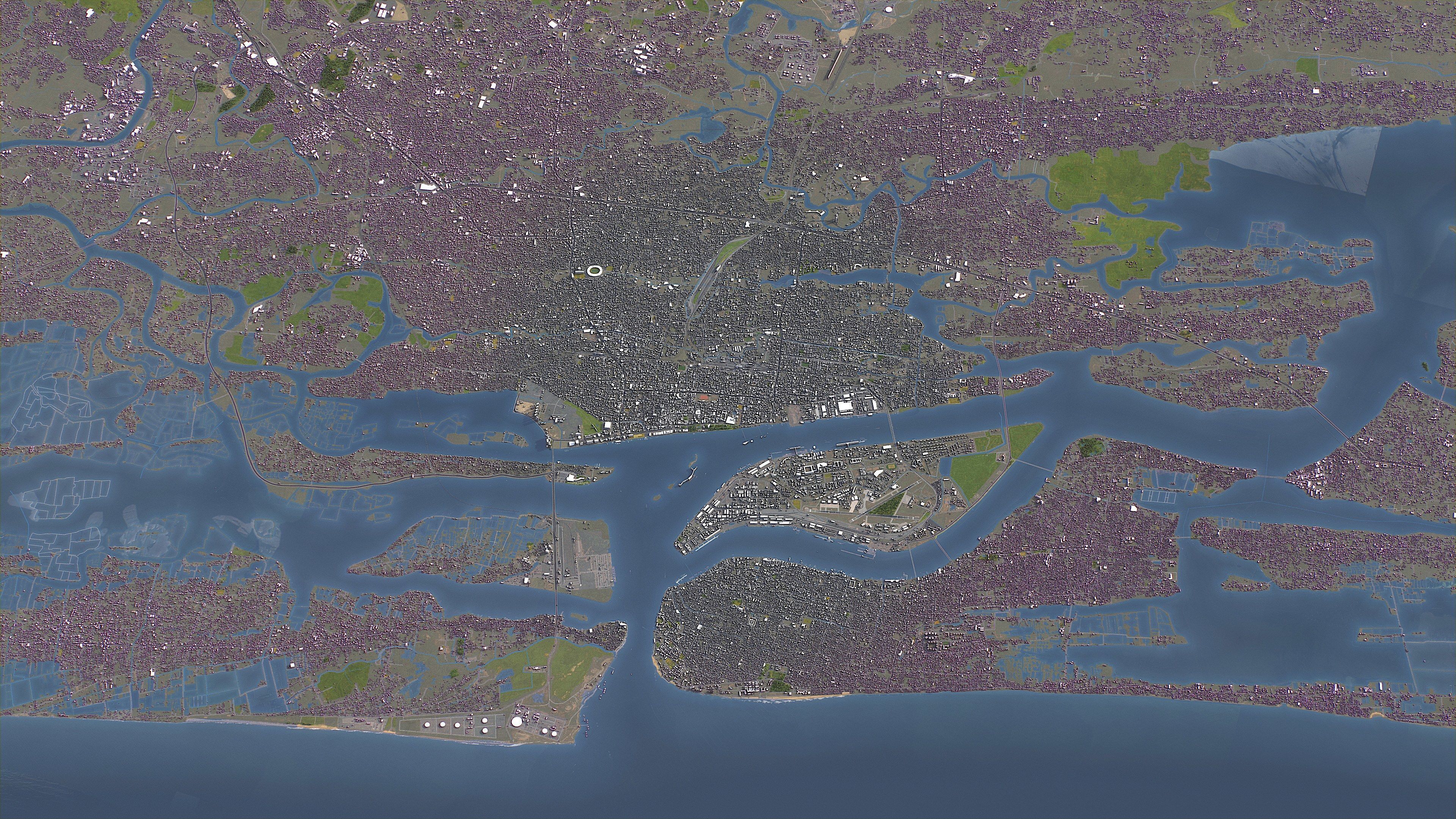 Kochi - 3D City Model Low-poly 3D model_10