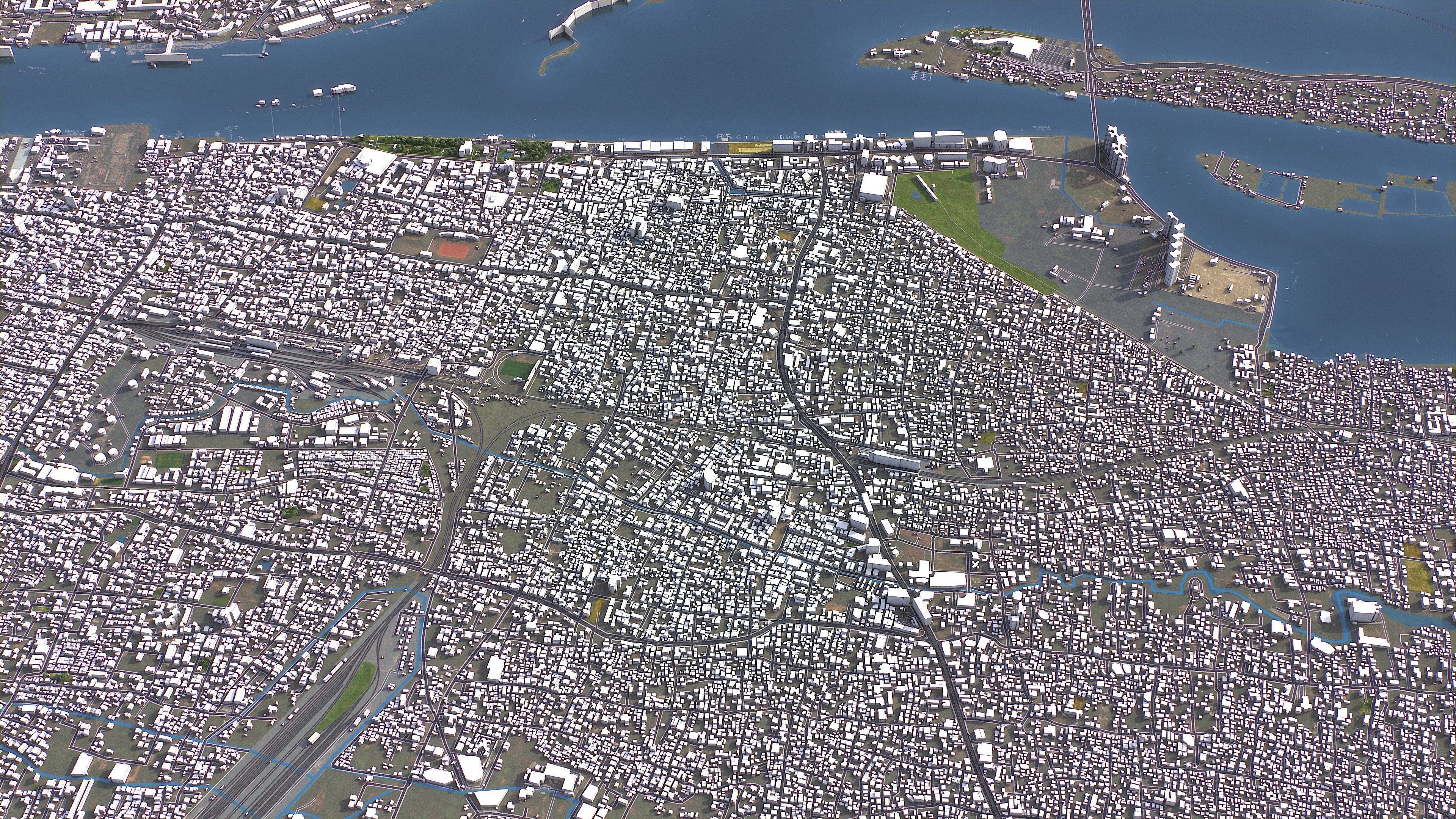 Kochi - 3D City Model Low-poly 3D model_12