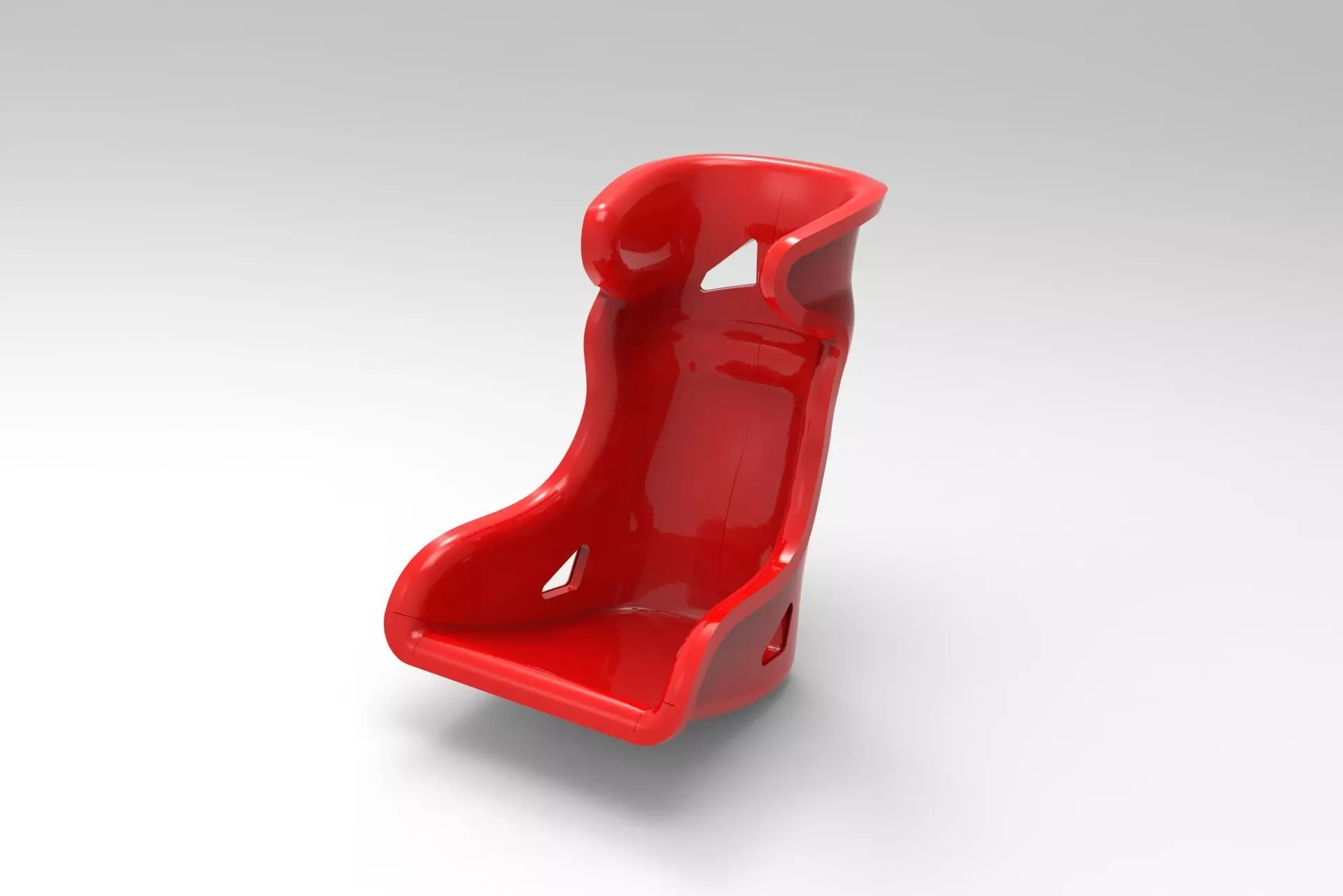 Racing seat 3D model_0