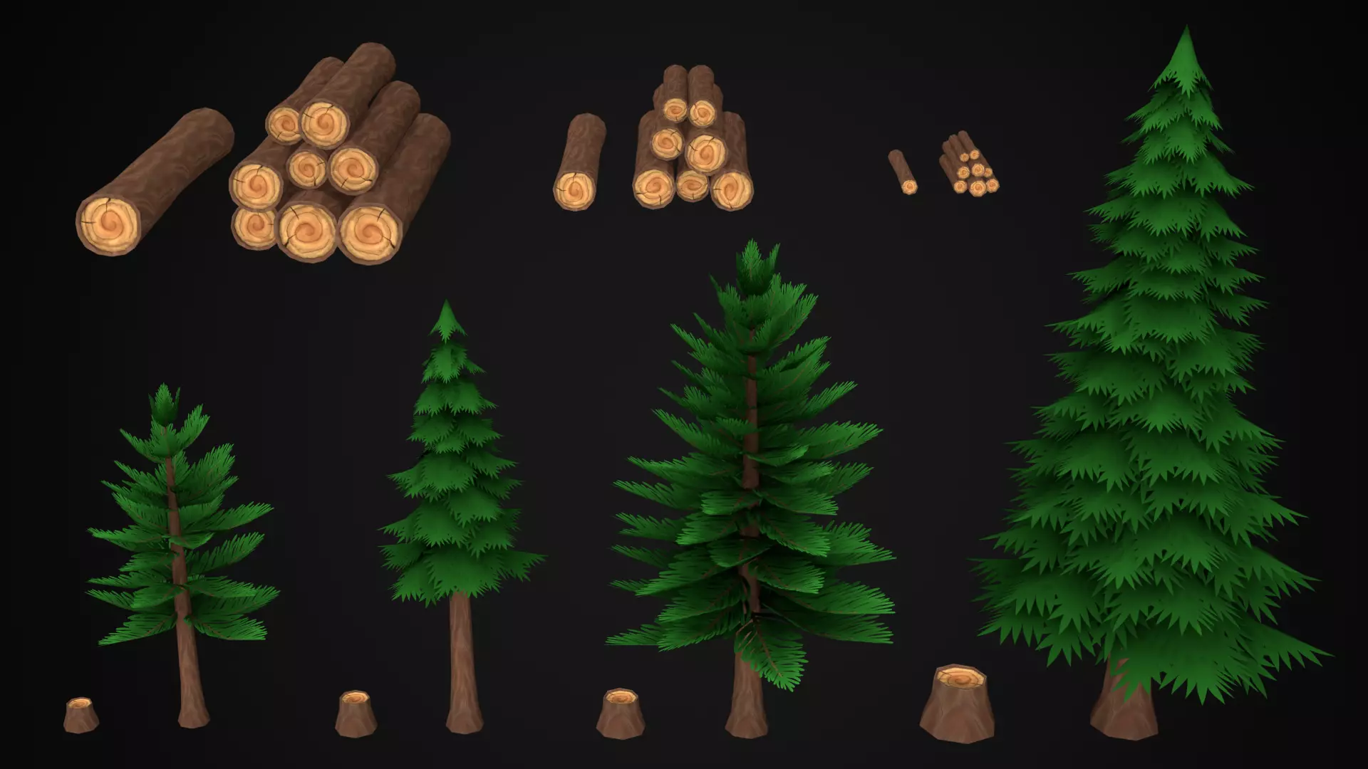 Camp - Stylized Fantasy Environment Low-poly 3D model_6