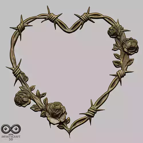 Imprisoned Roses STL file for 3d Printing or CNC