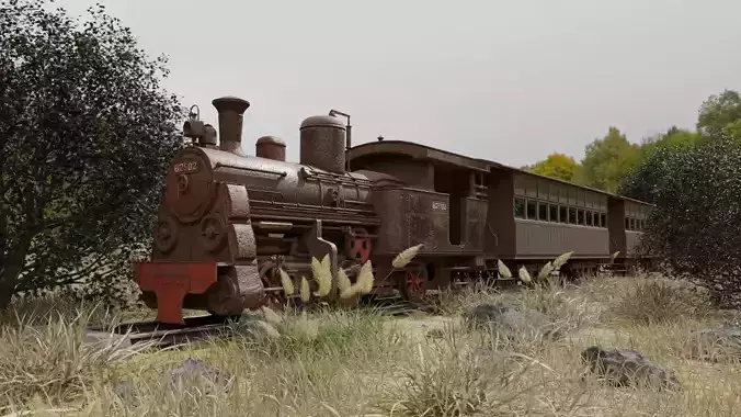 Old abandoned train B2502