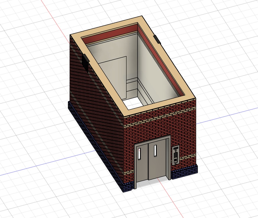 Model Railway Platform Subway Lift 3D print model_6