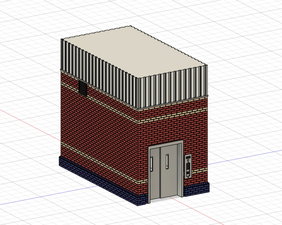 Model Railway Platform Subway Lift 3D print model_4