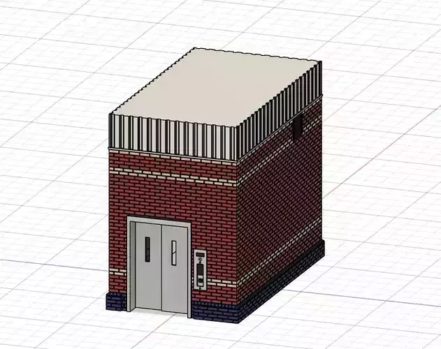Model Railway Platform Subway Lift 3D print model Model Railway Platform Subway Lift 3D print model