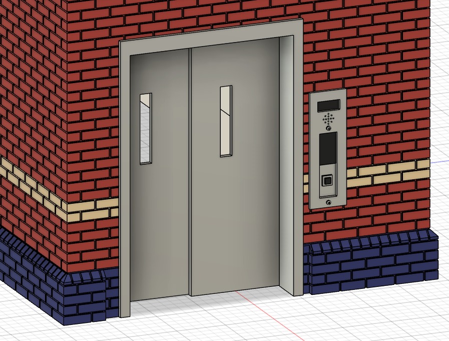 Model Railway Platform Subway Lift 3D print model_7