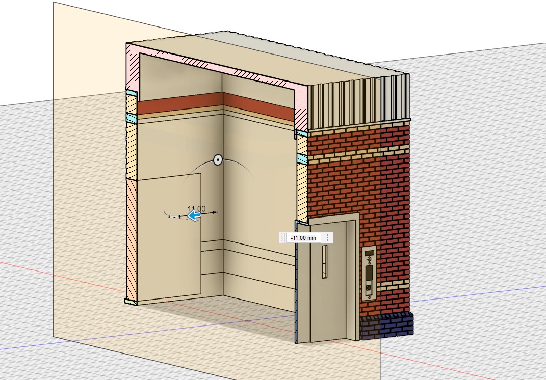 Model Railway Platform Subway Lift 3D print model_11