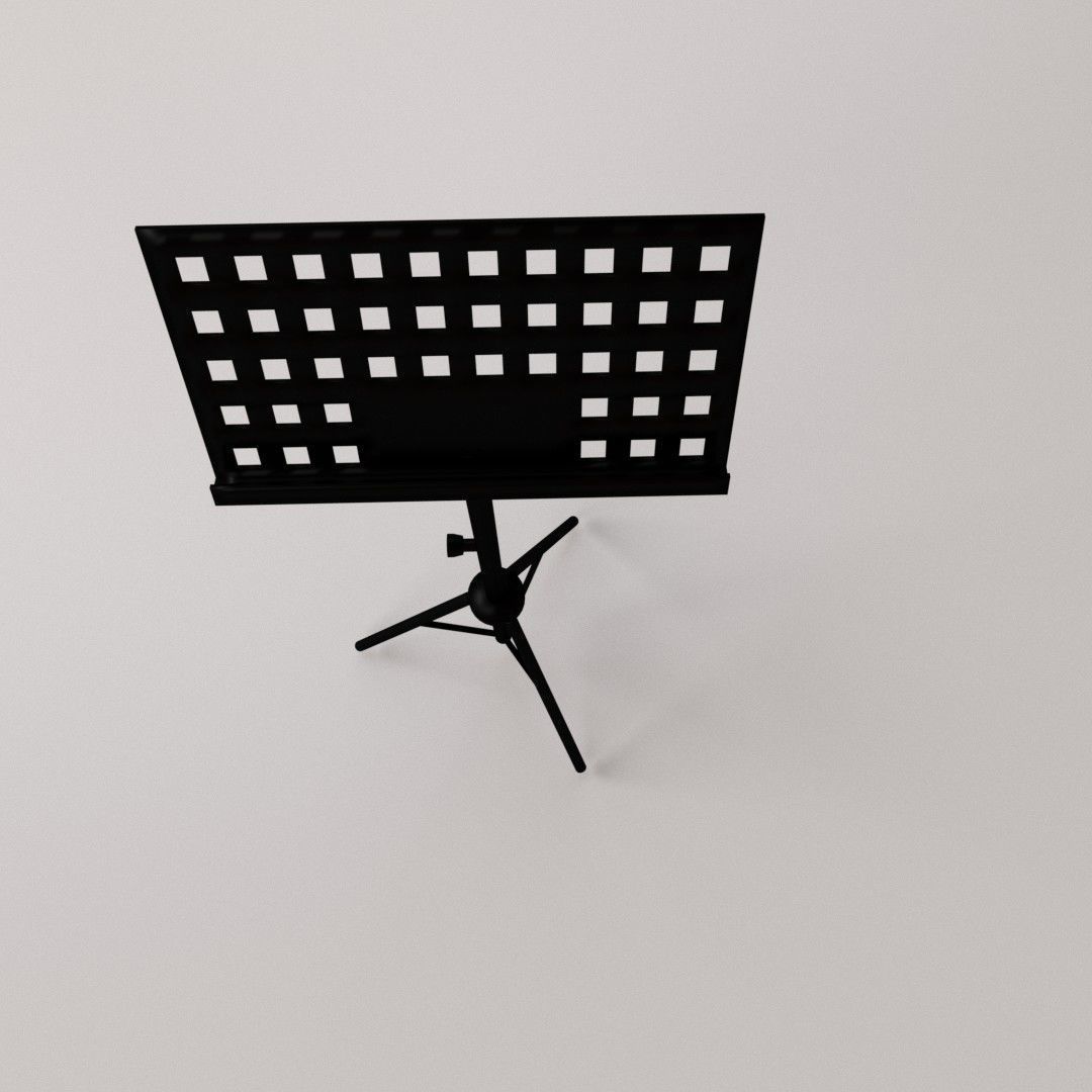Music Note Stand 3D model_2