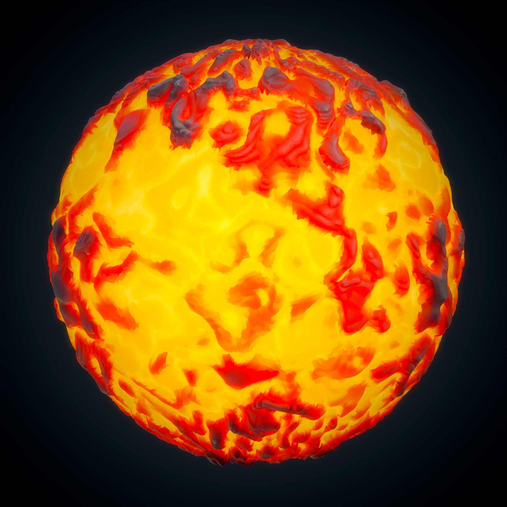 Lava Stylized - Real - VOL 03 - Maps - Sbsar Texture_1