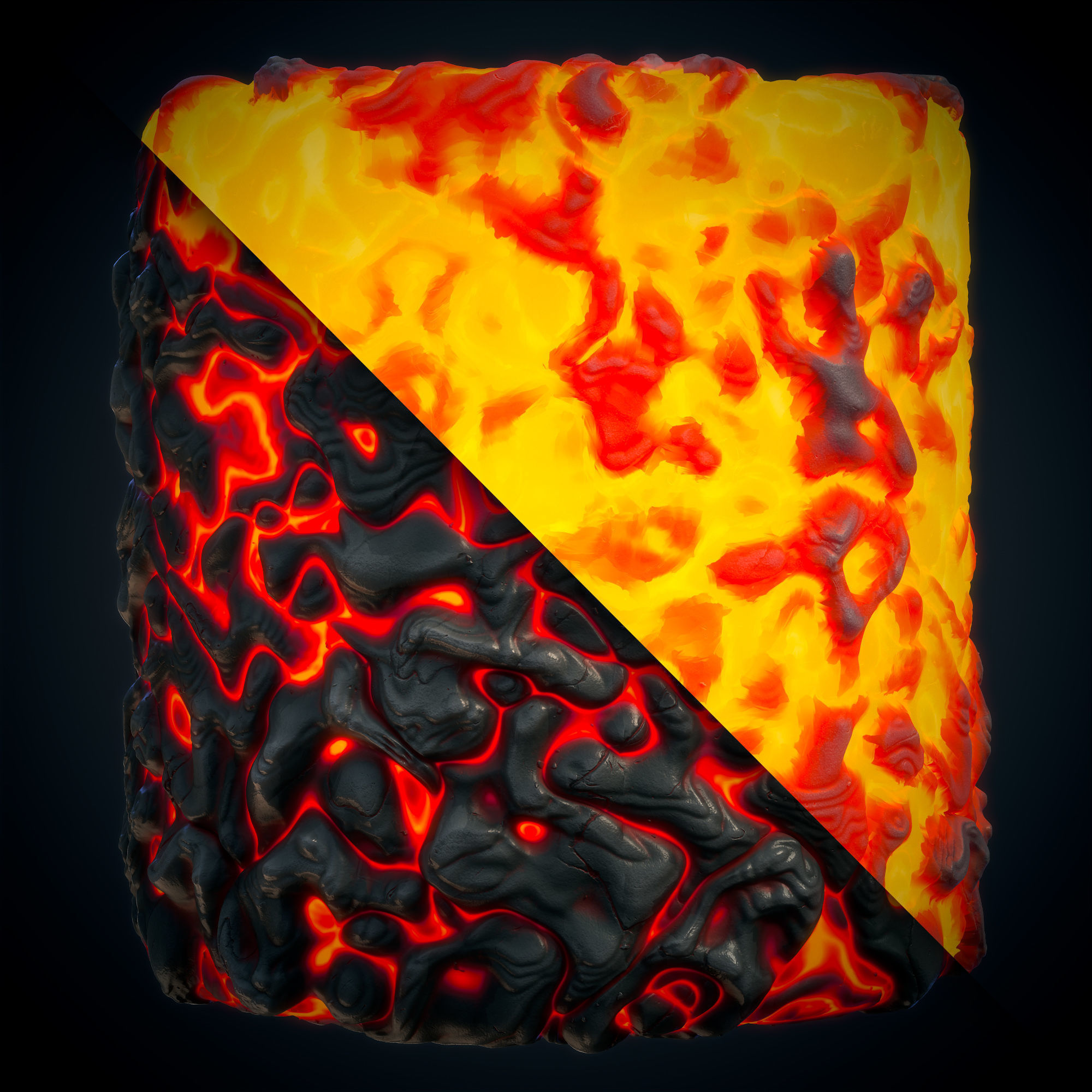 Lava Stylized - Real - VOL 03 - Maps - Sbsar Texture_5