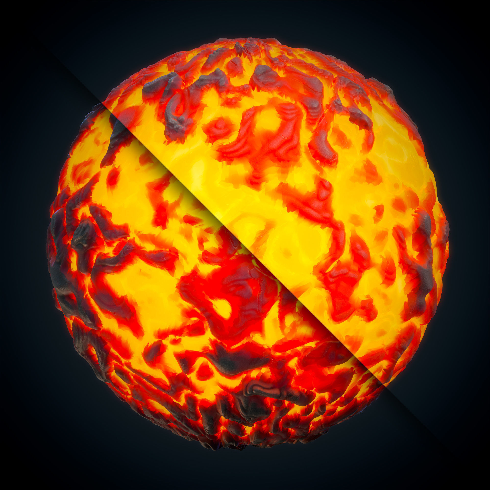 Lava Stylized - Real - VOL 03 - Maps - Sbsar Texture_4