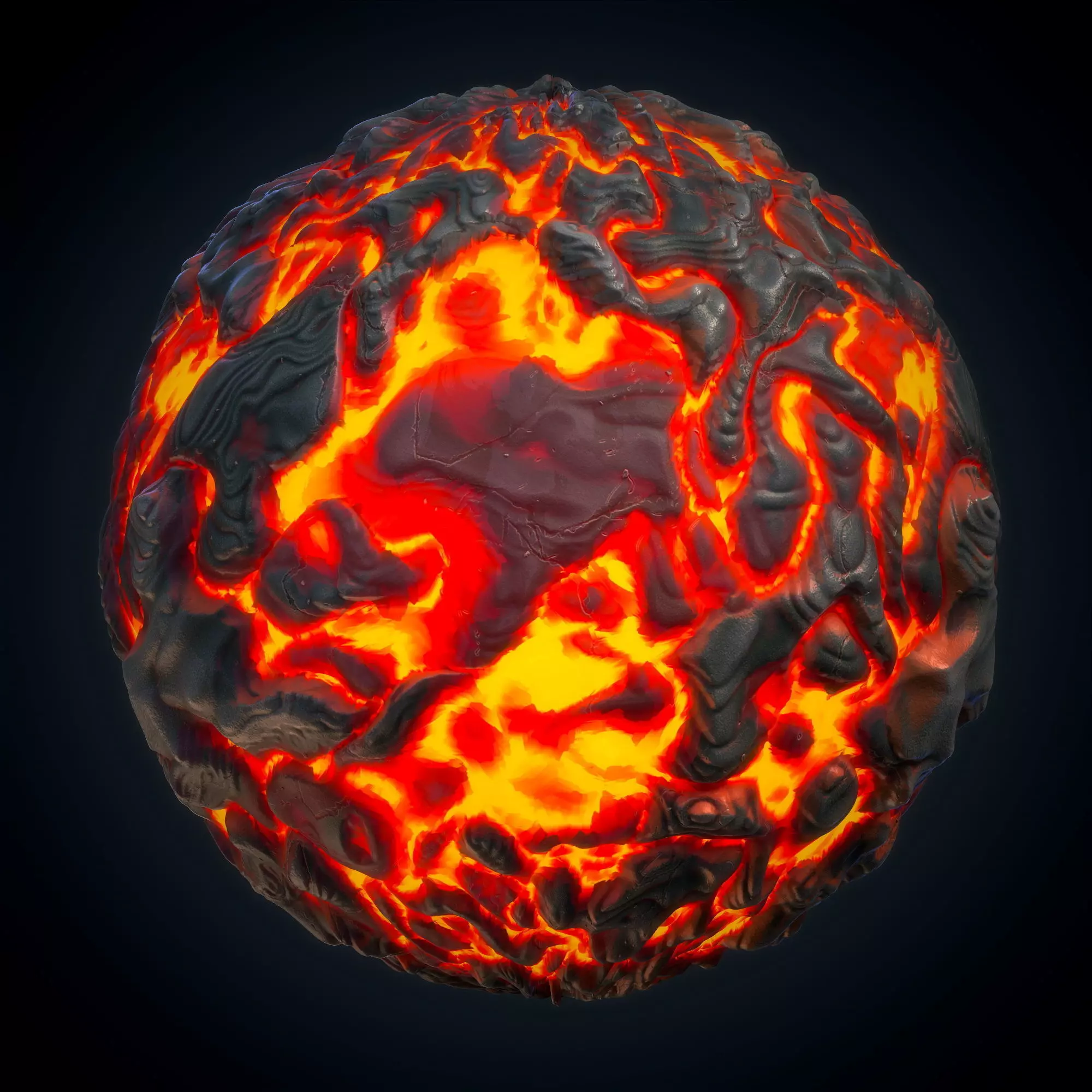 Lava Stylized - Real - VOL 03 - Maps - Sbsar Texture_0