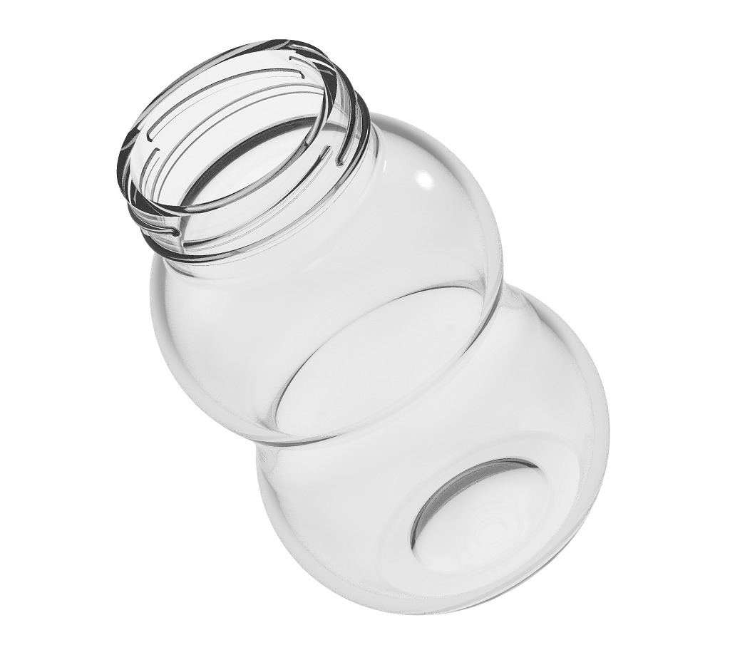 Premium Transparent Jar 3D print model_2