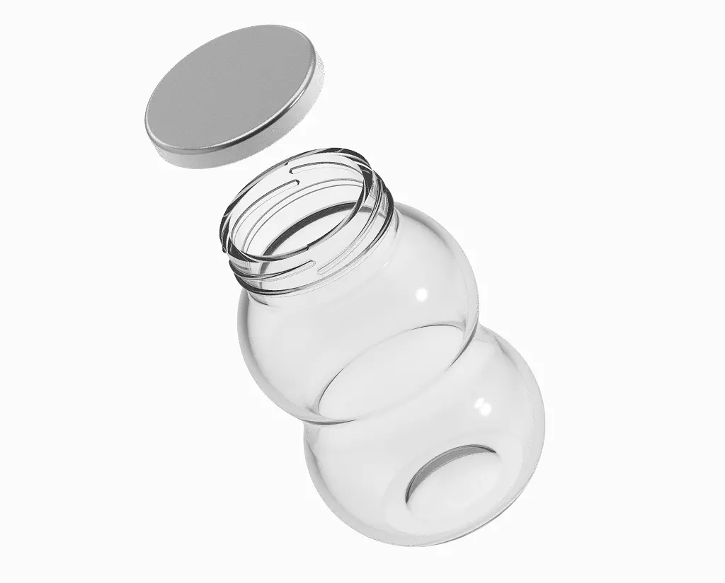 Premium Transparent Jar 3D print model_0