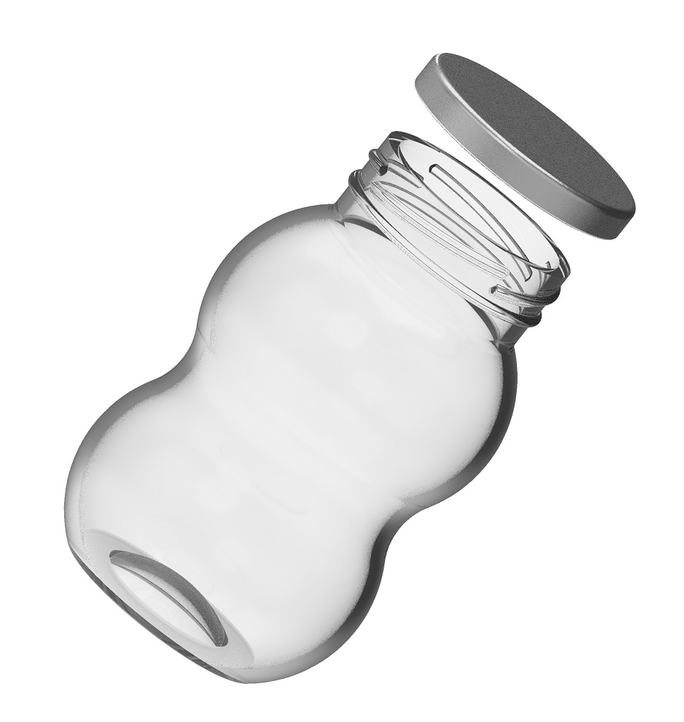 Premium Transparent Jar 3D print model_1