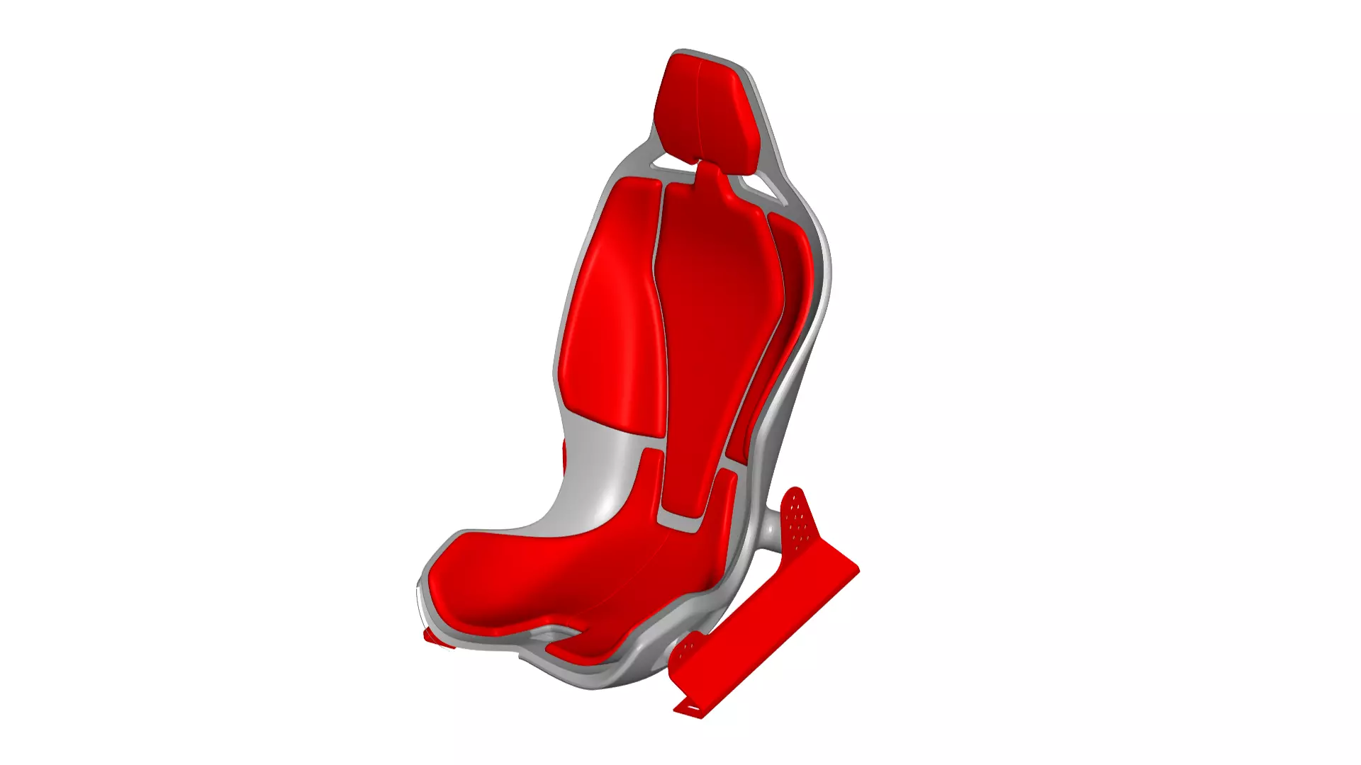Racing seat 3D model_0