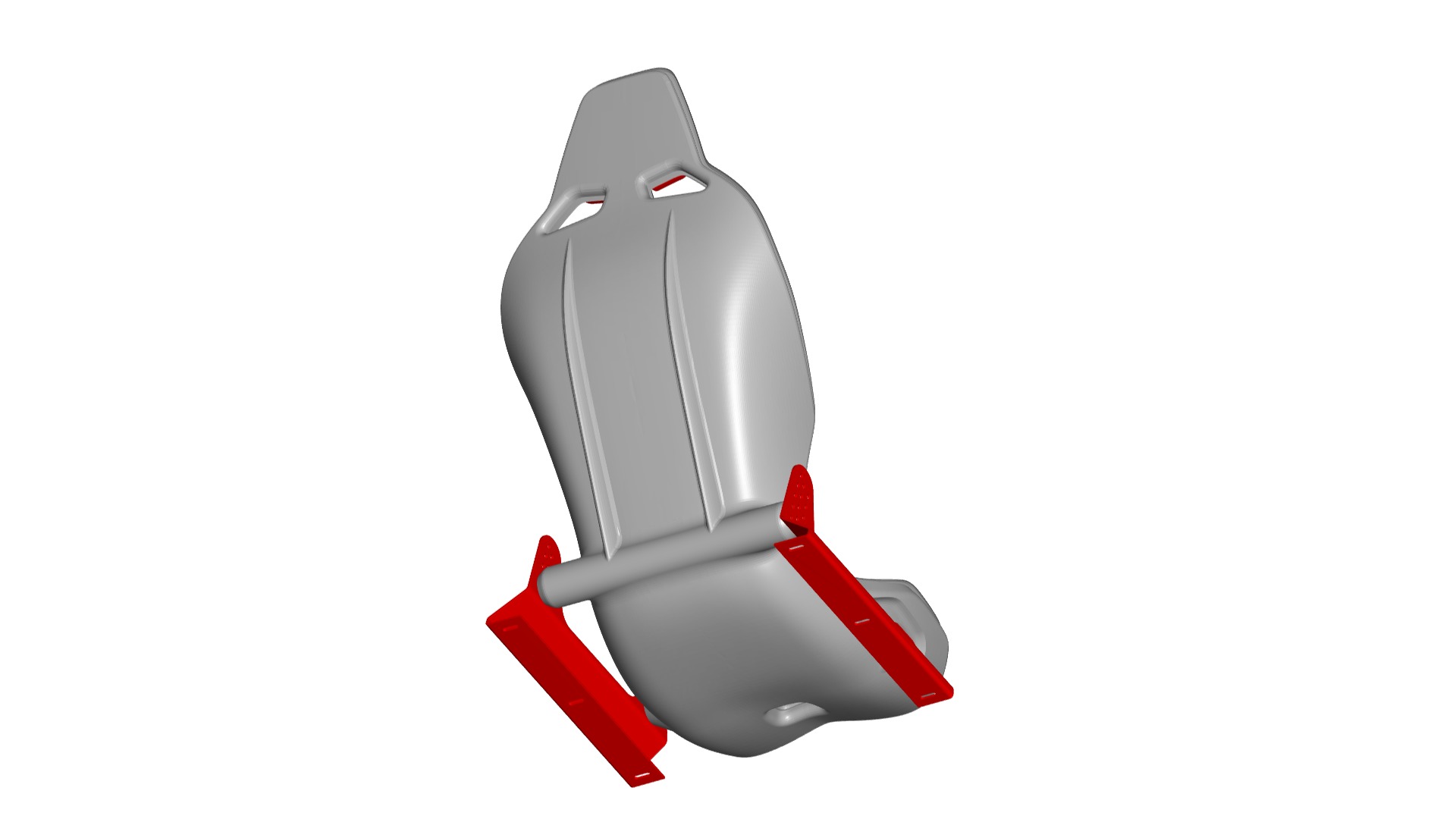 Racing seat 3D model_2