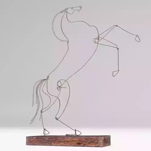 Rearing Stallion design object