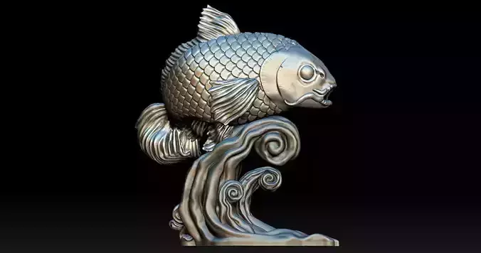 Koi Fish 3D print model