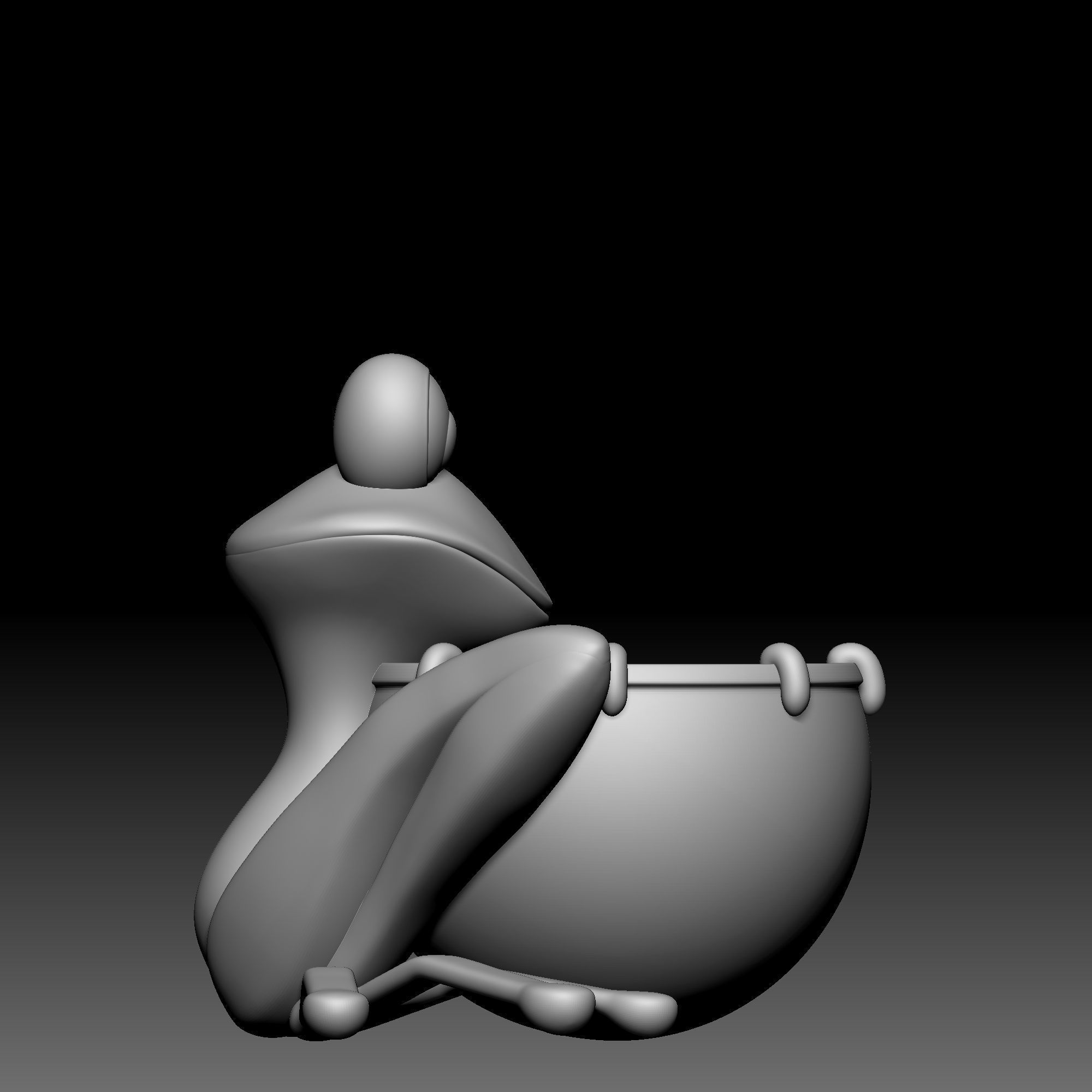Frog drum - Alice in Wonderland - 010 3D print model_6