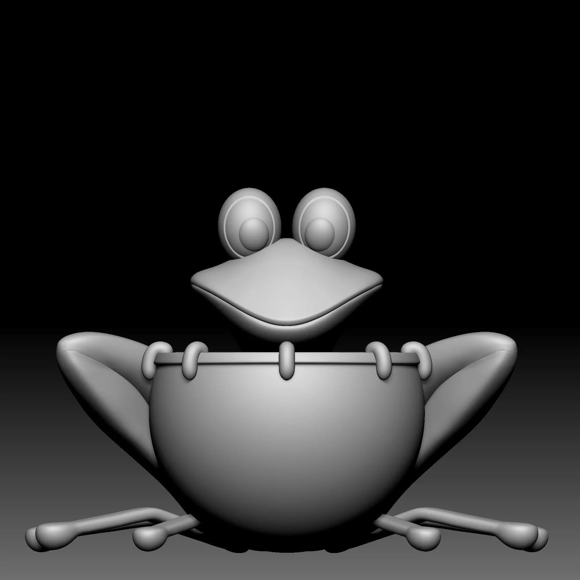 Frog drum - Alice in Wonderland - 010 3D print model_0