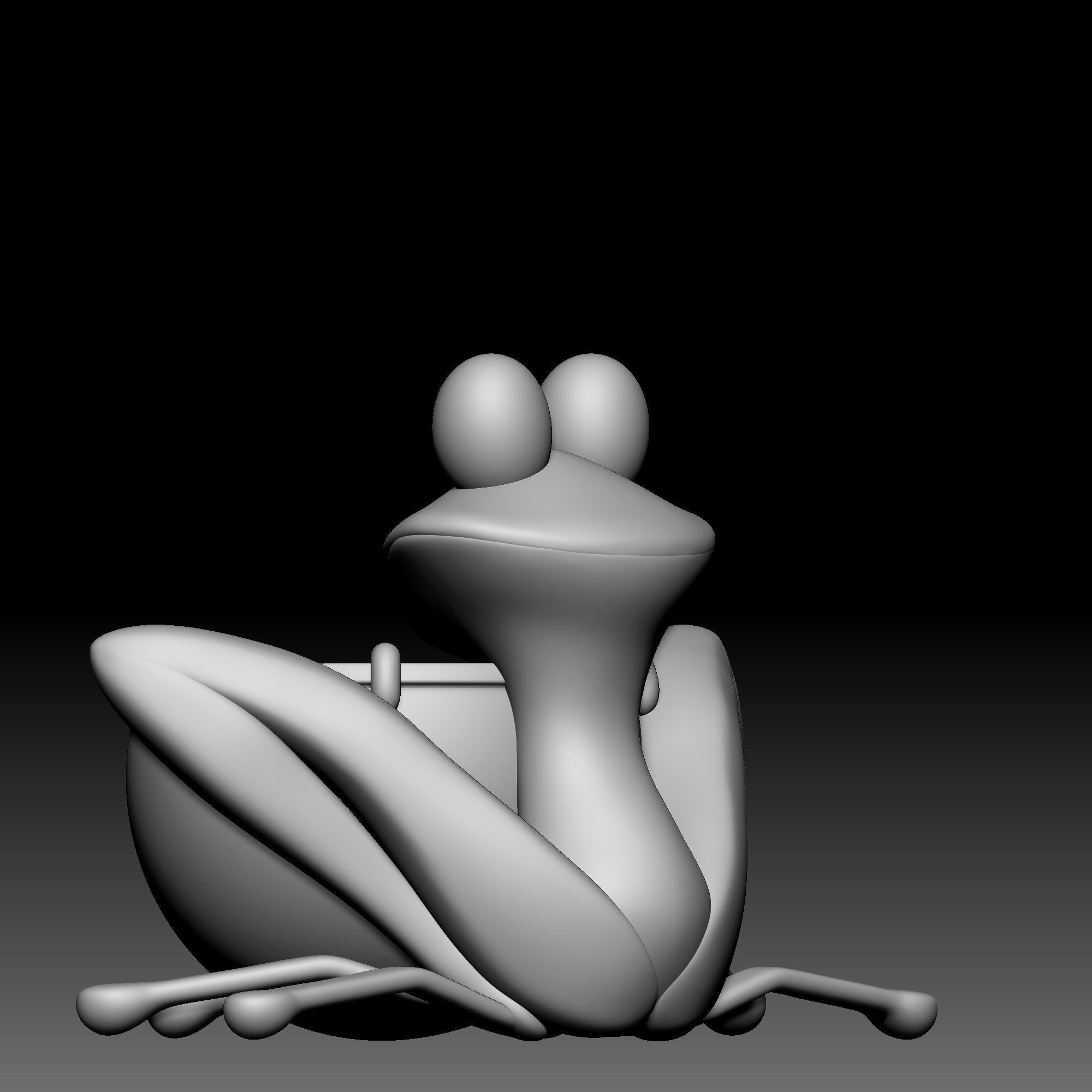 Frog drum - Alice in Wonderland - 010 3D print model_3