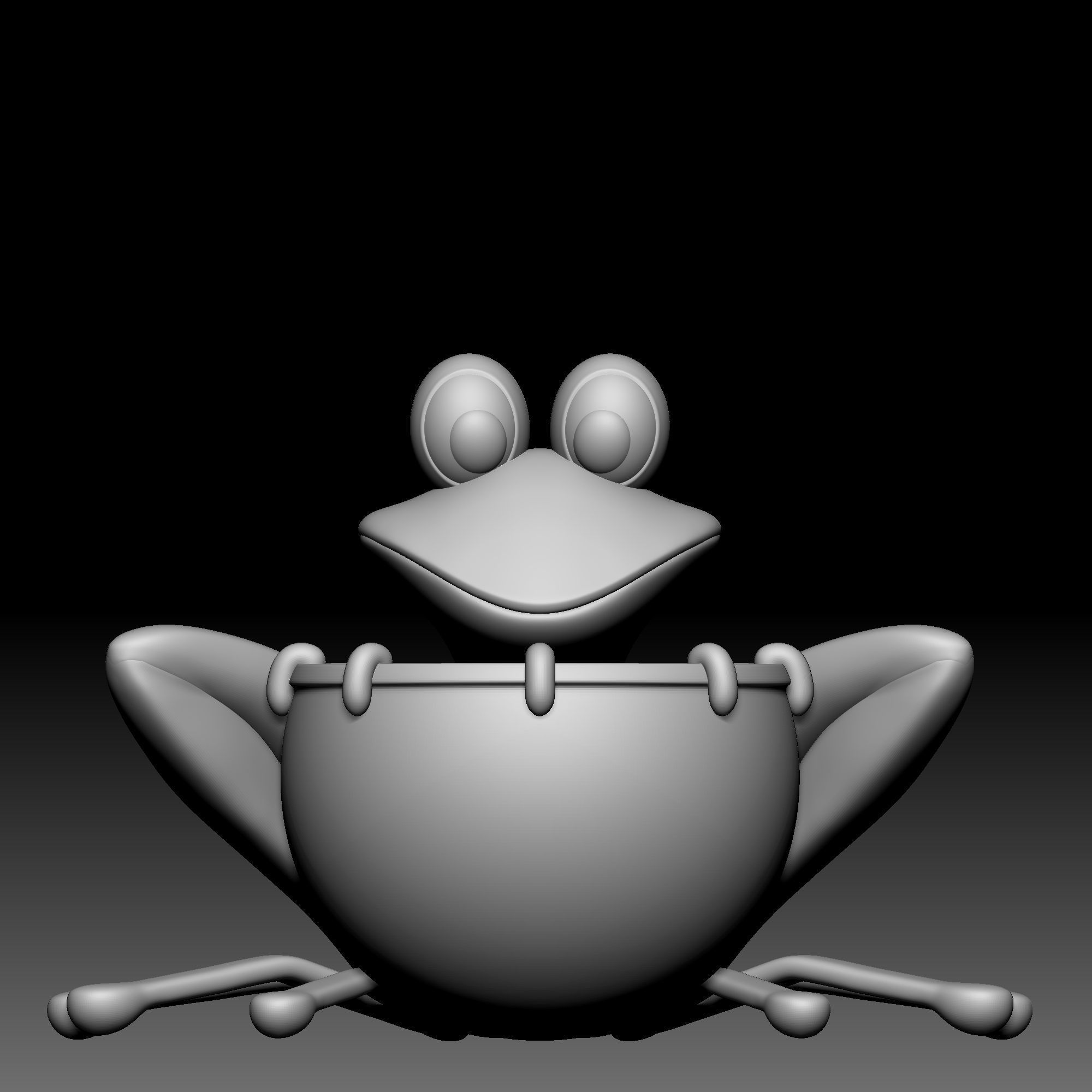 Frog drum - Alice in Wonderland - 010 3D print model_8