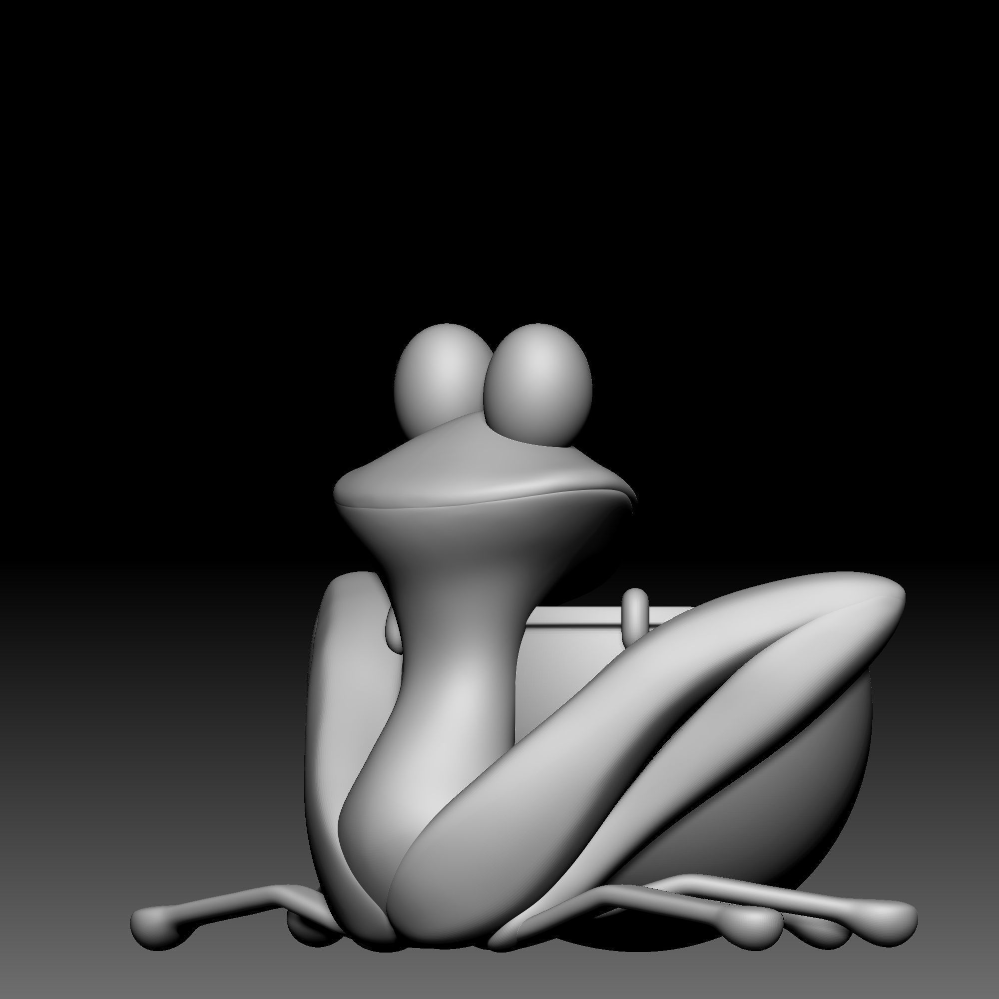 Frog drum - Alice in Wonderland - 010 3D print model_5