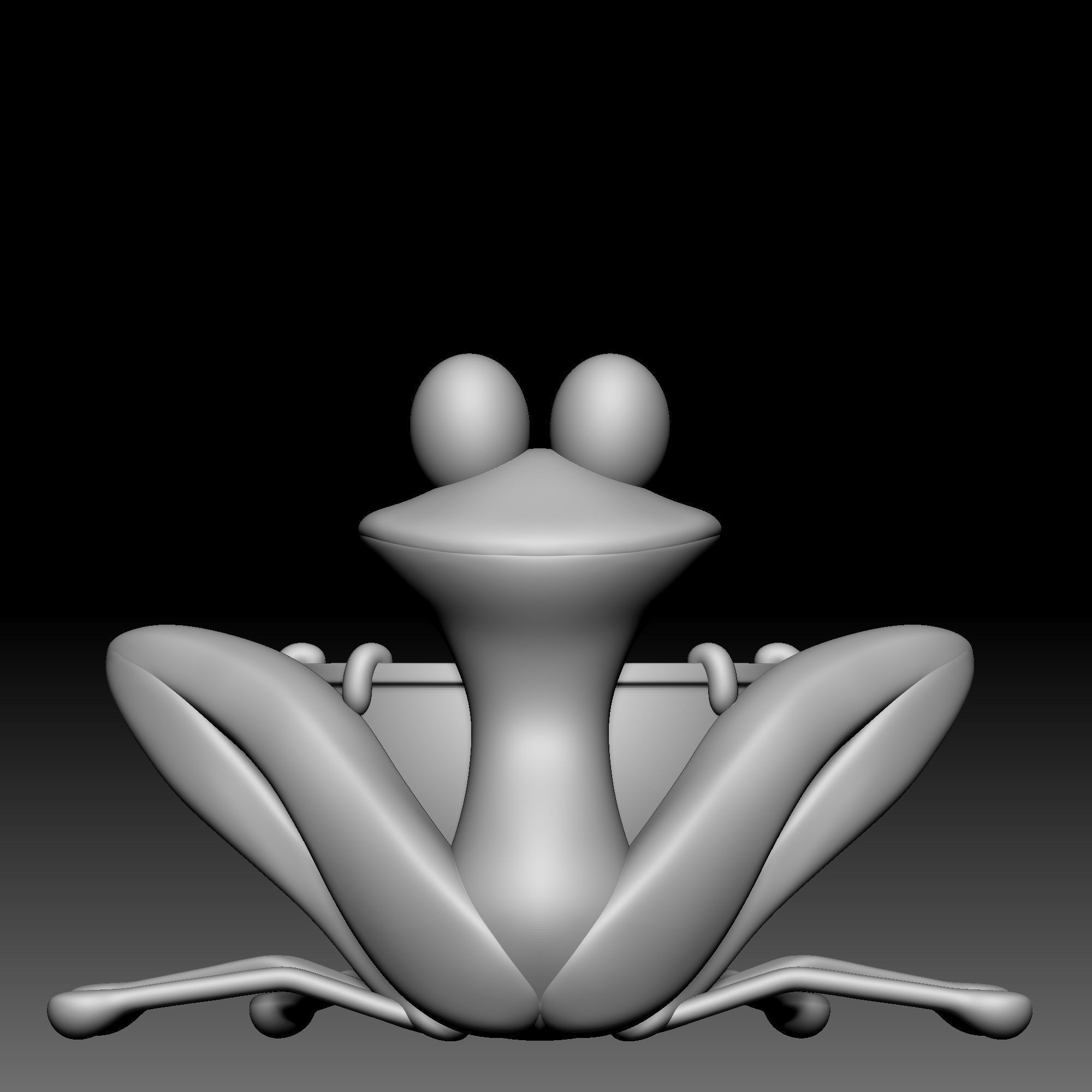 Frog drum - Alice in Wonderland - 010 3D print model_4