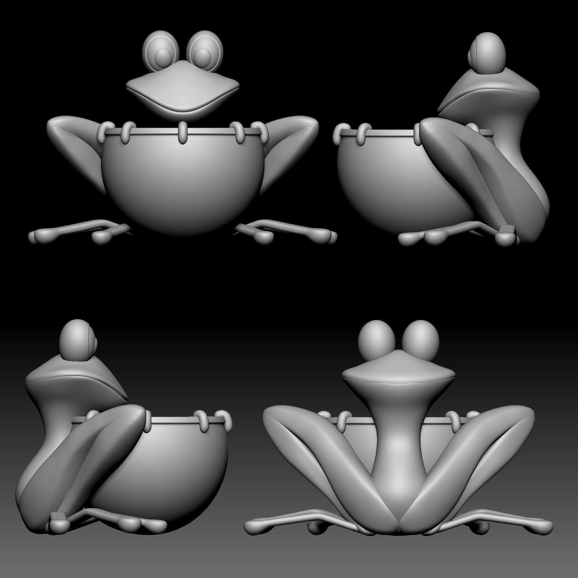 Frog drum - Alice in Wonderland - 010 3D print model_9