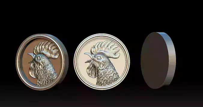 Rooster Pendant 3D print model
