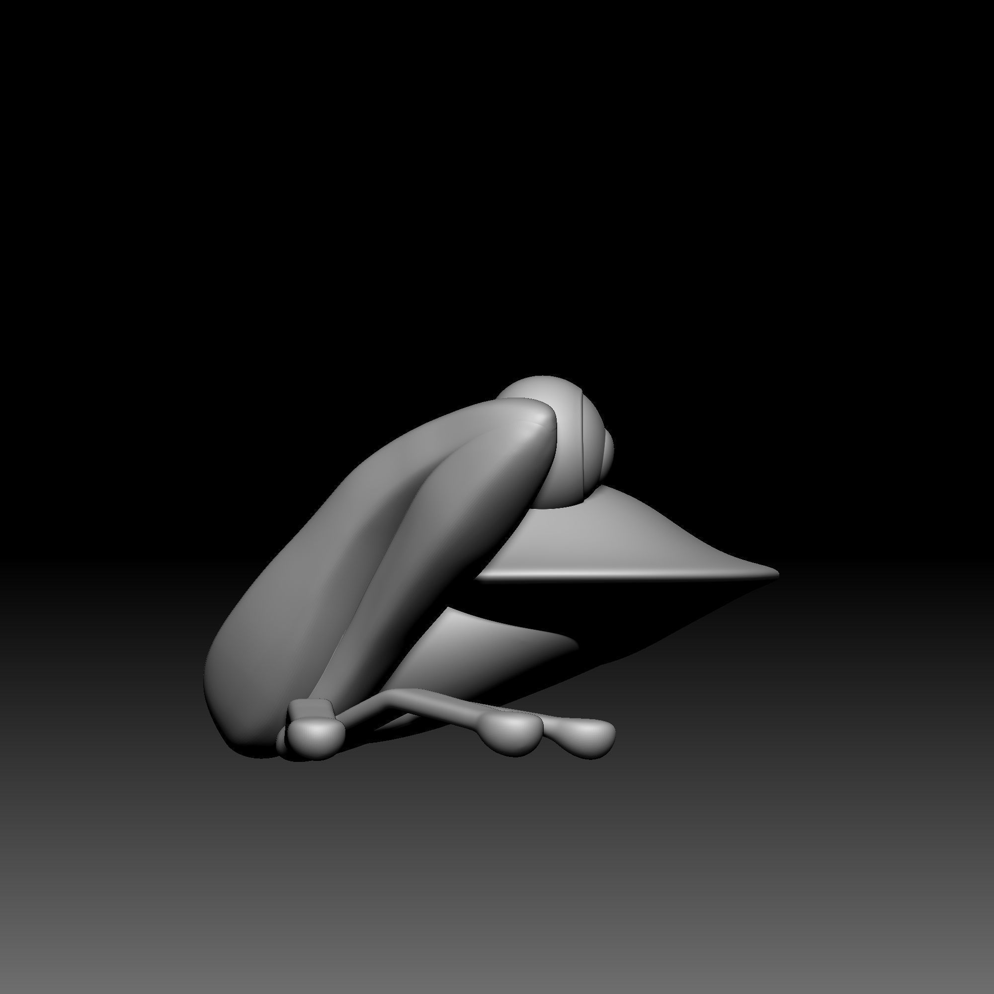 Frog cymbal - Alice in Wonderland - 020 3D print model_6