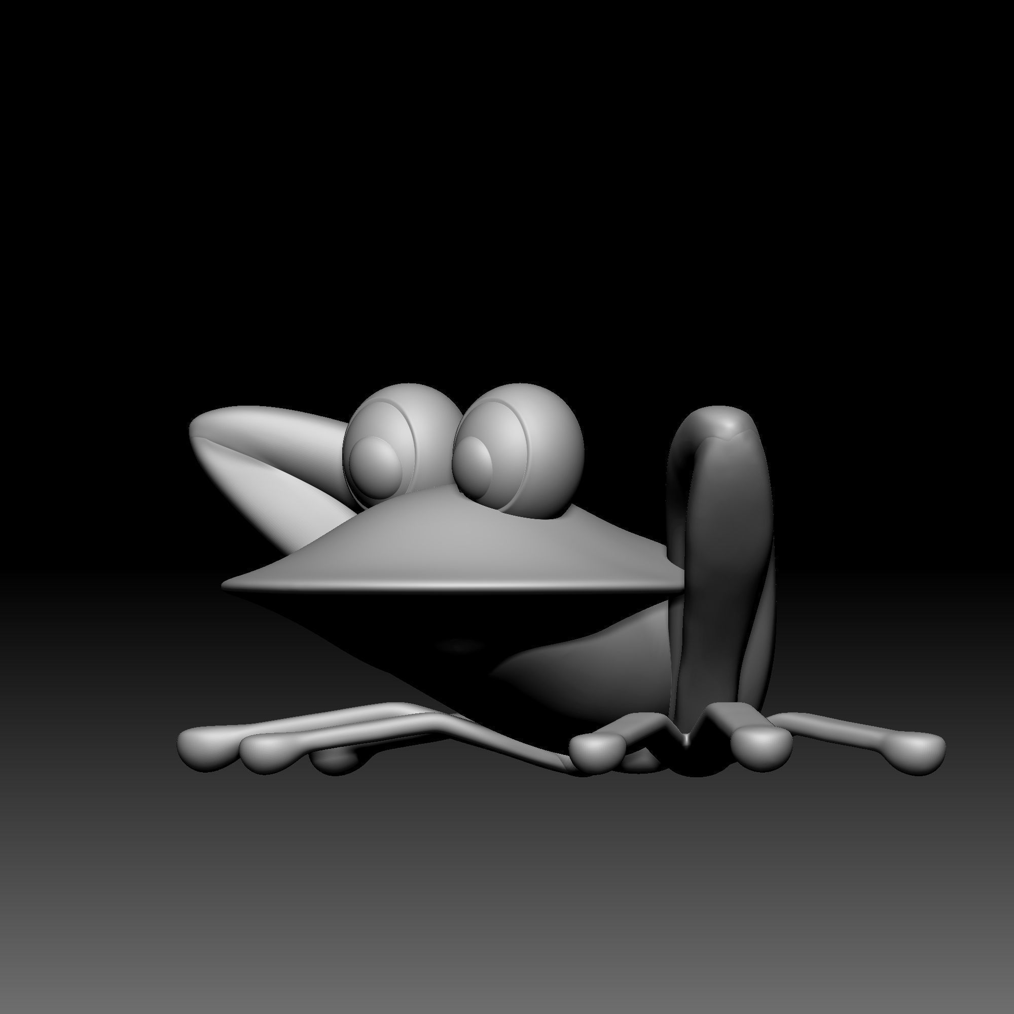 Frog cymbal - Alice in Wonderland - 020 3D print model_1