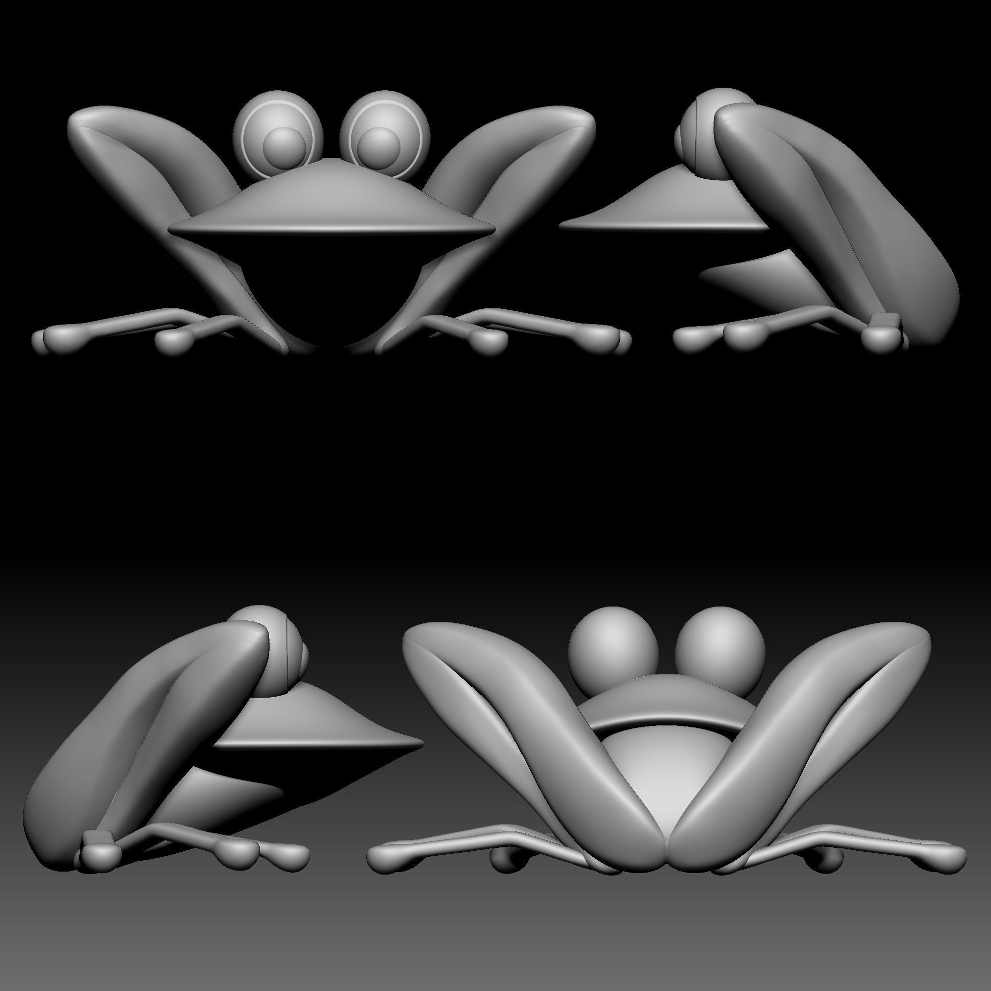 Frog cymbal - Alice in Wonderland - 020 3D print model_9