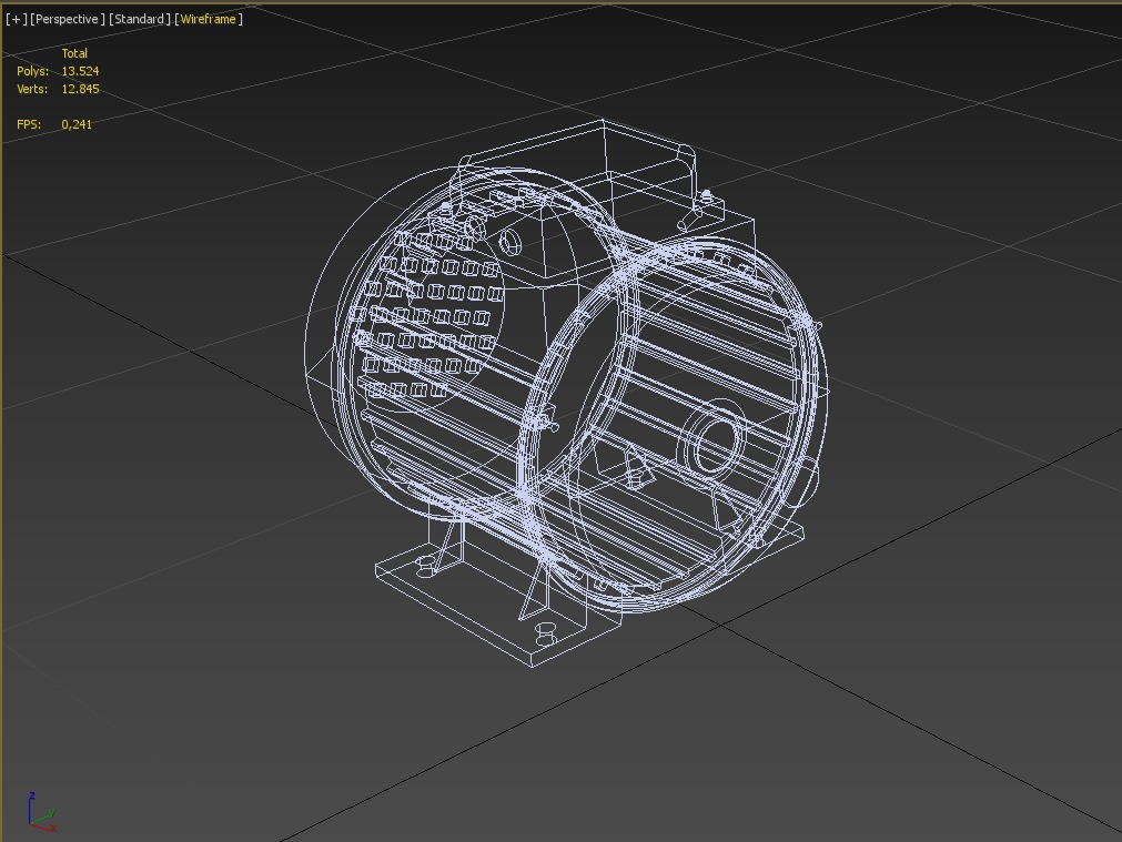 STANDART ELECTRIC MOTOR IEC 3D model_15