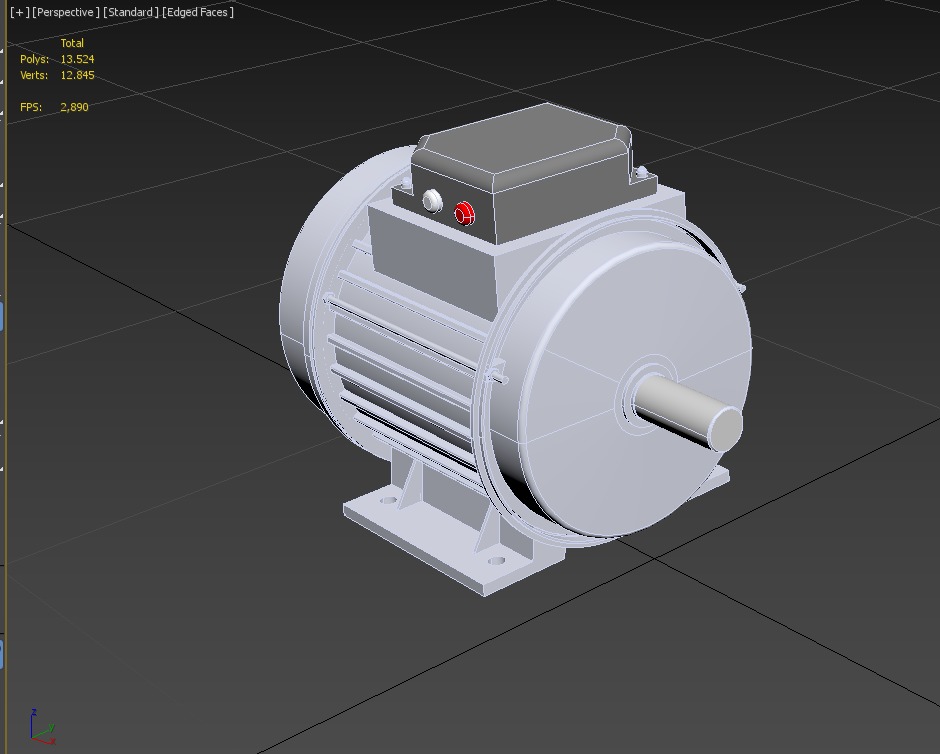 STANDART ELECTRIC MOTOR IEC 3D model_14