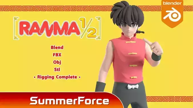 Ranma Saotome - Ranma 3D model