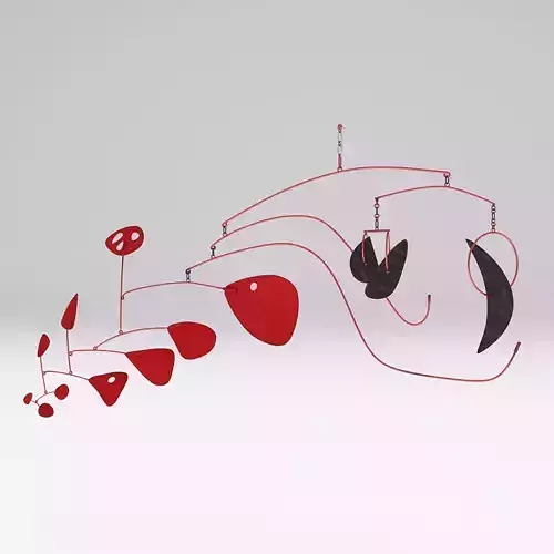 Triple Gong design object 3D model