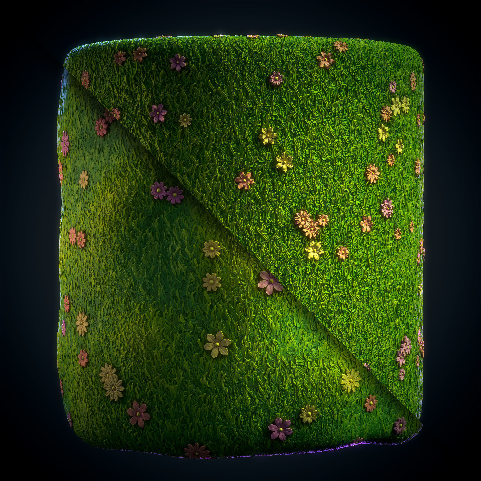 Grass green plain Anime Stylized - VOL 02 - SBsar - Maps Texture_5