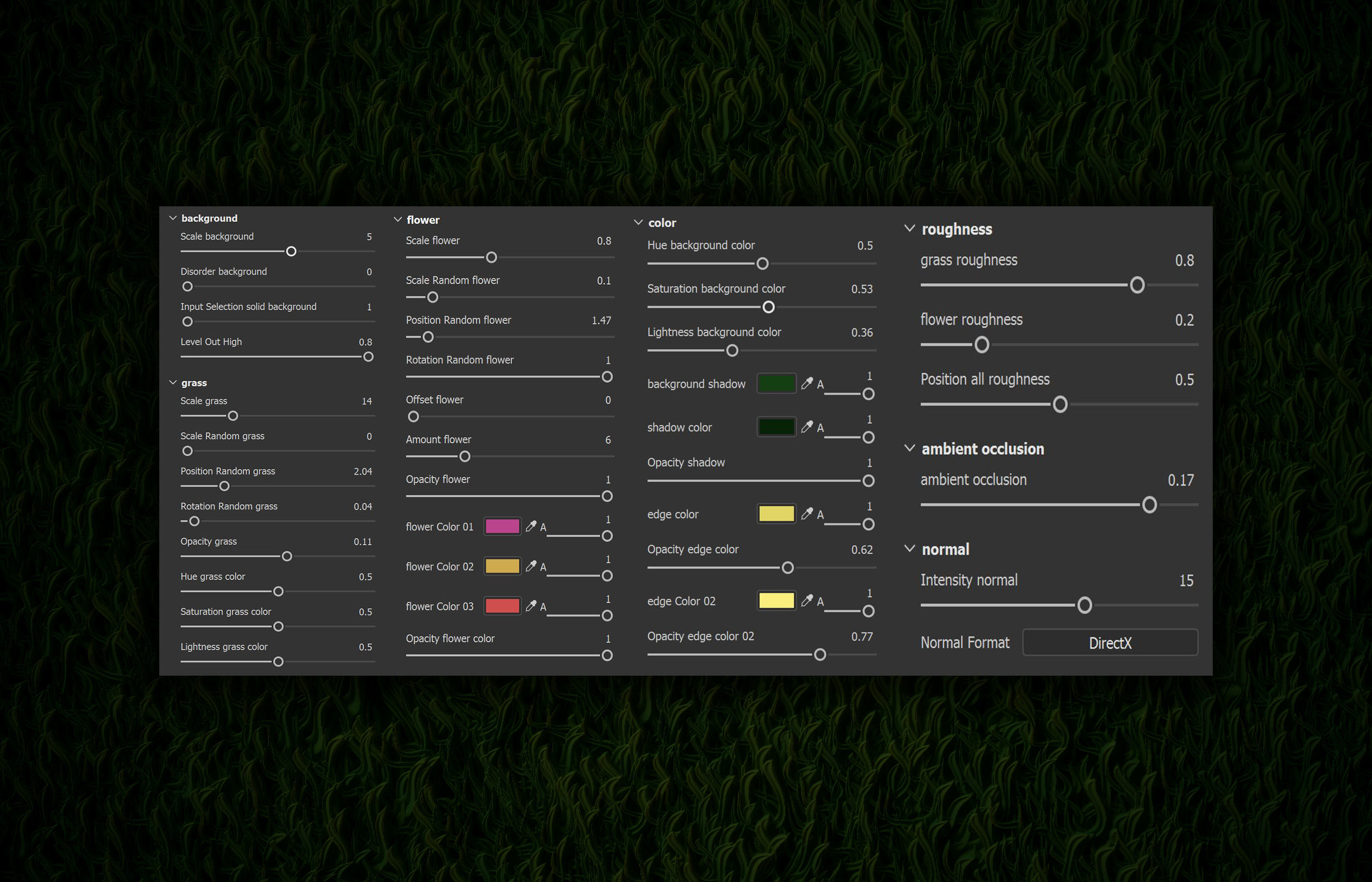 Grass green plain Anime Stylized - VOL 02 - SBsar - Maps Texture_8