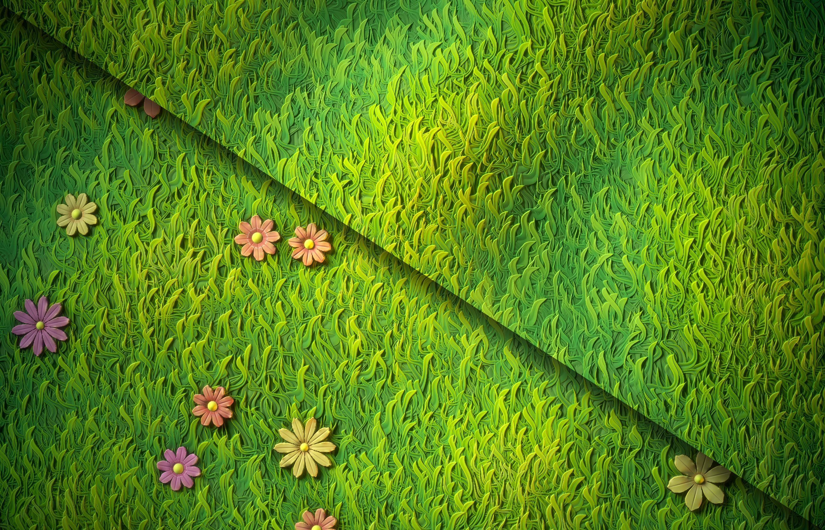 Grass green plain Anime Stylized - VOL 02 - SBsar - Maps Texture_6