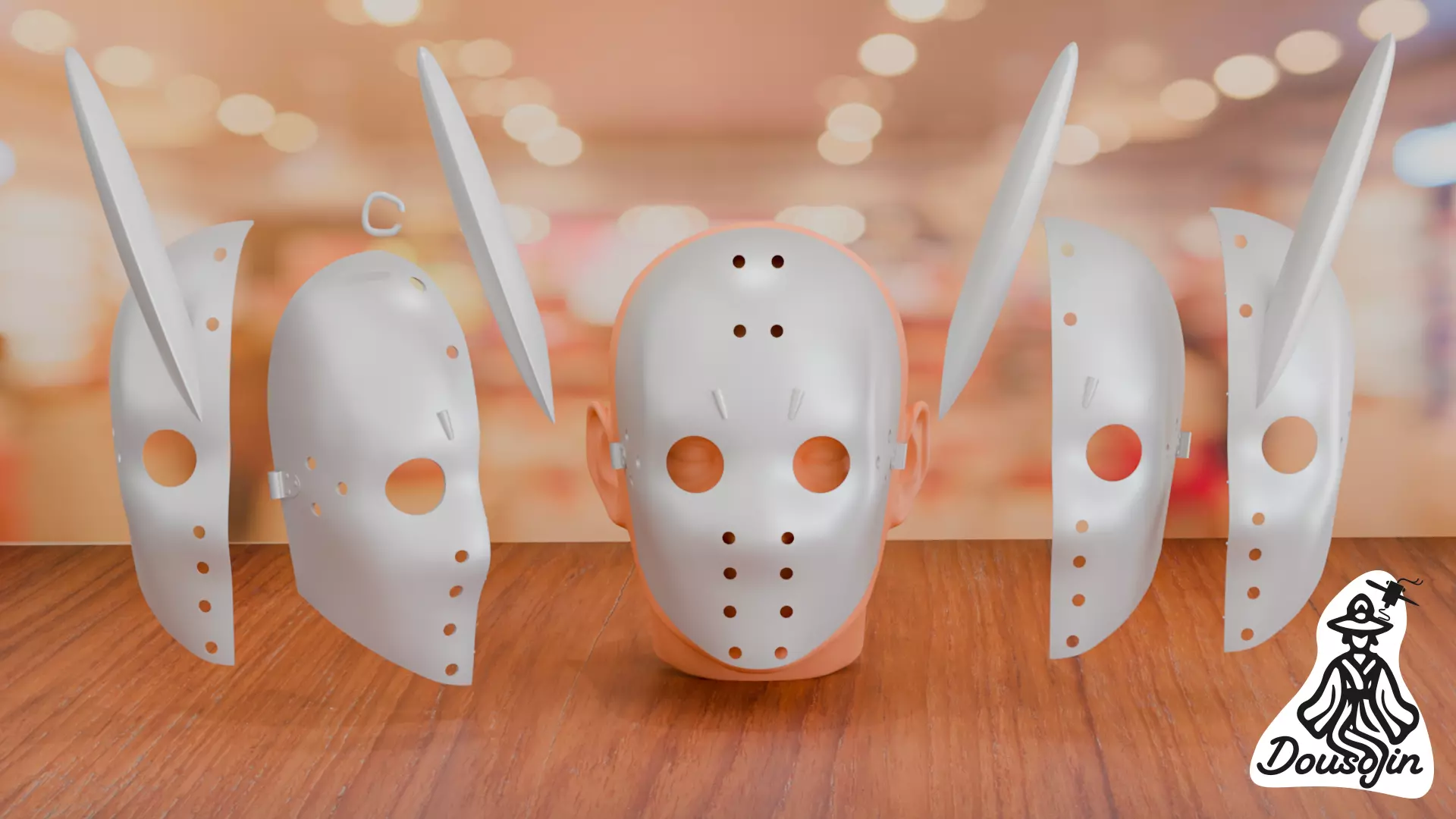 Tank Chair Nagi Mask Cosplay Free 3D print model
